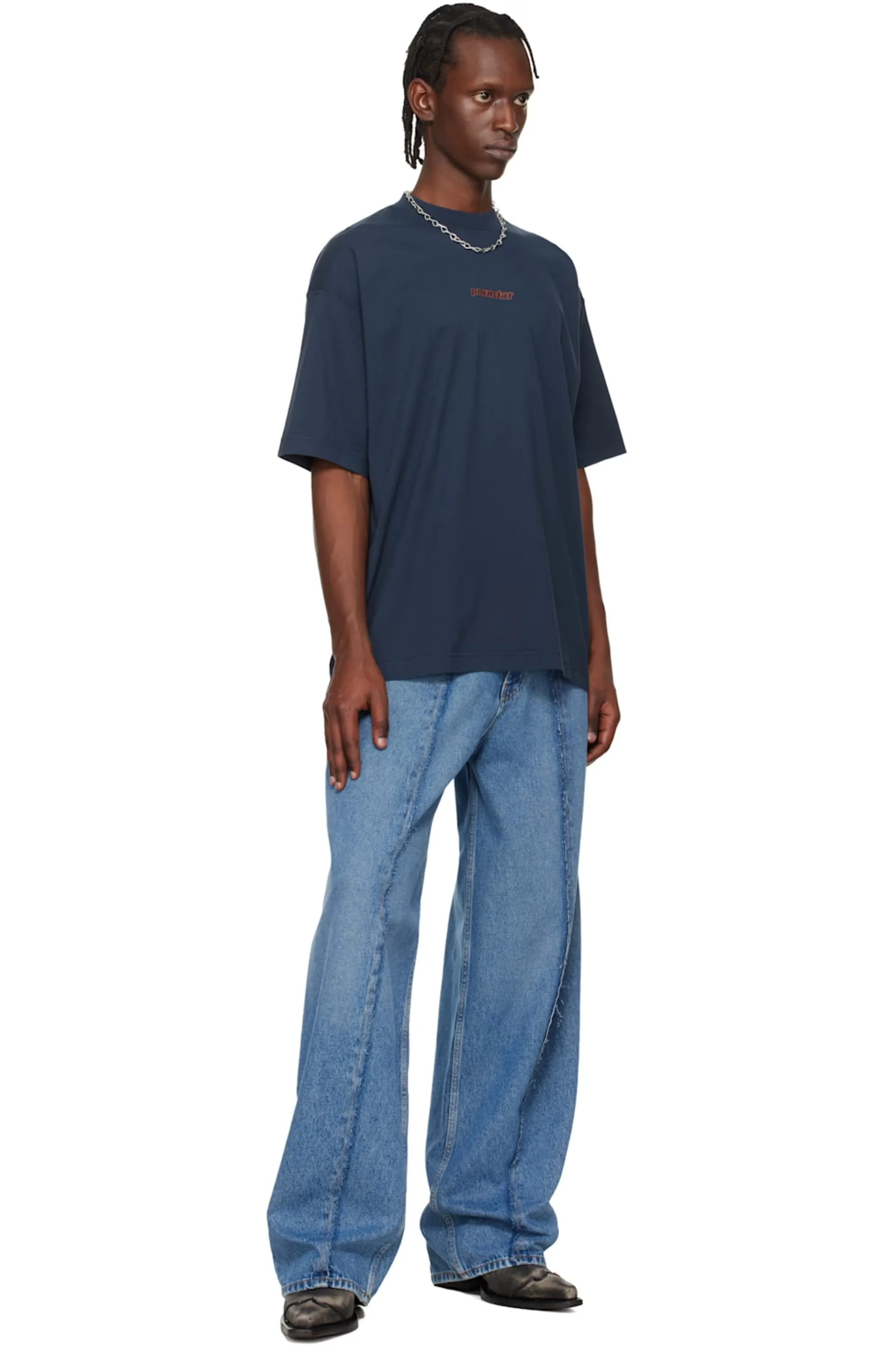 Oversized Logo-Print Cotton T-Shirt D14013139 — view 5