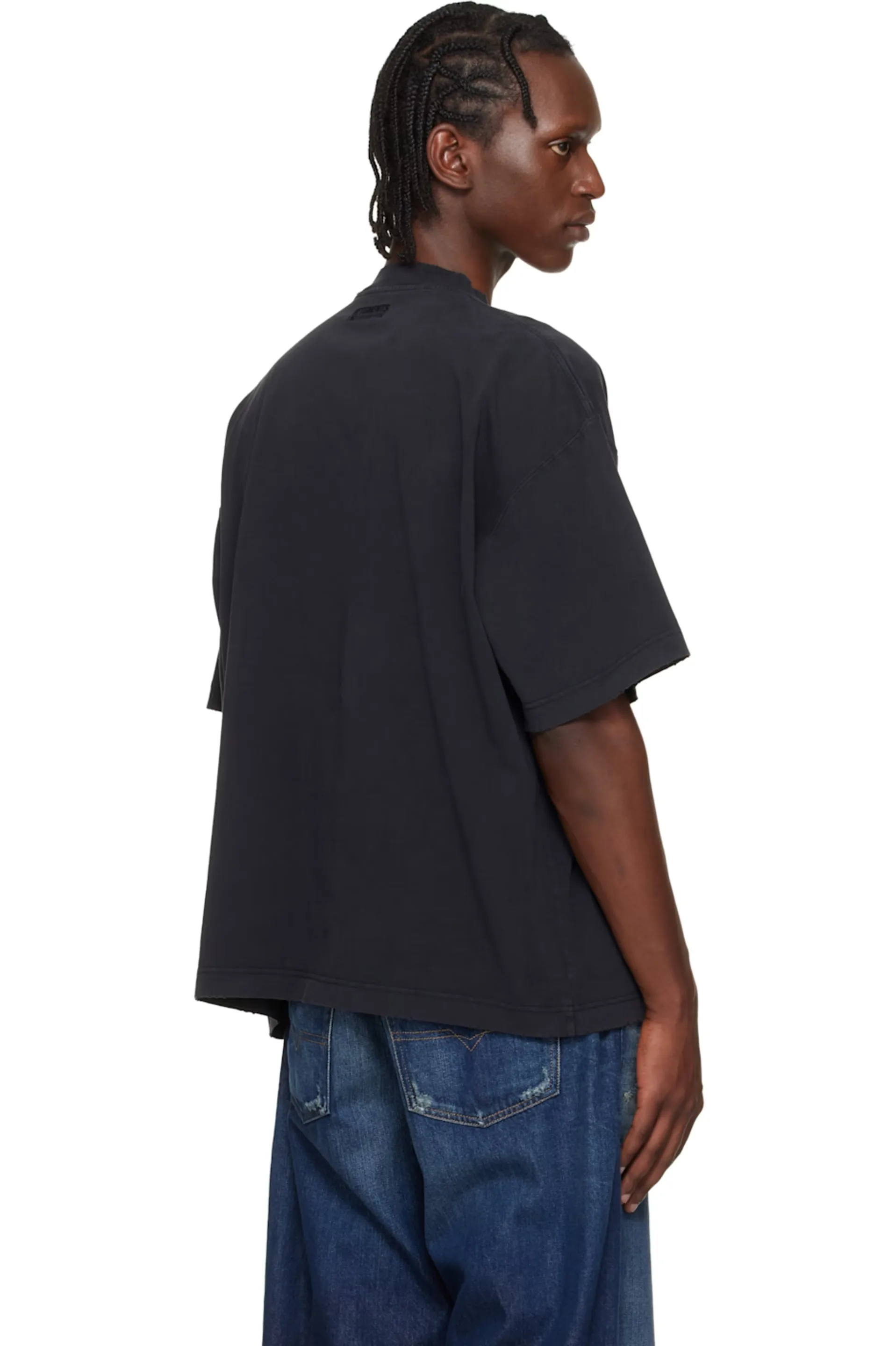 Washed Graphic Print Oversized T-Shirt D15513138 — view 4