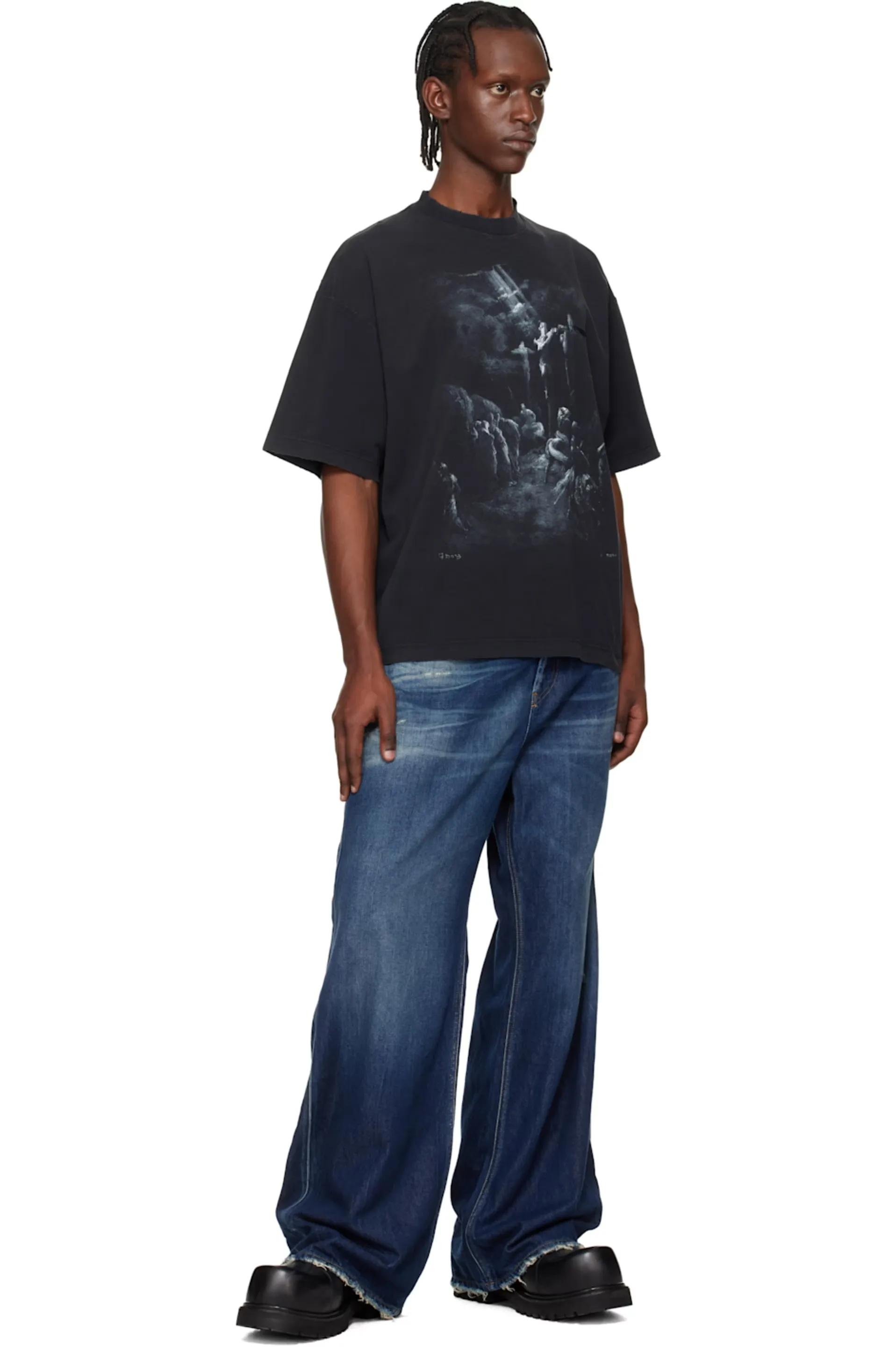 Washed Graphic Print Oversized T-Shirt D15513138 — view 5