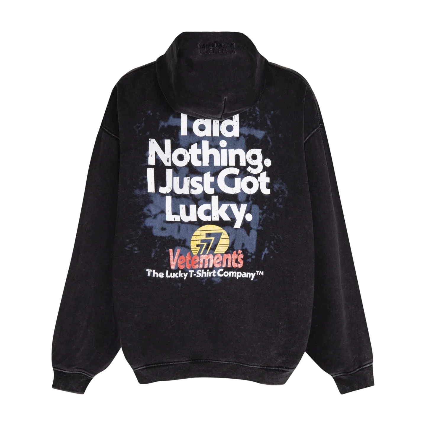Vetements Lucky Logo Washed Cotton Hoodie D22513163 — view 11