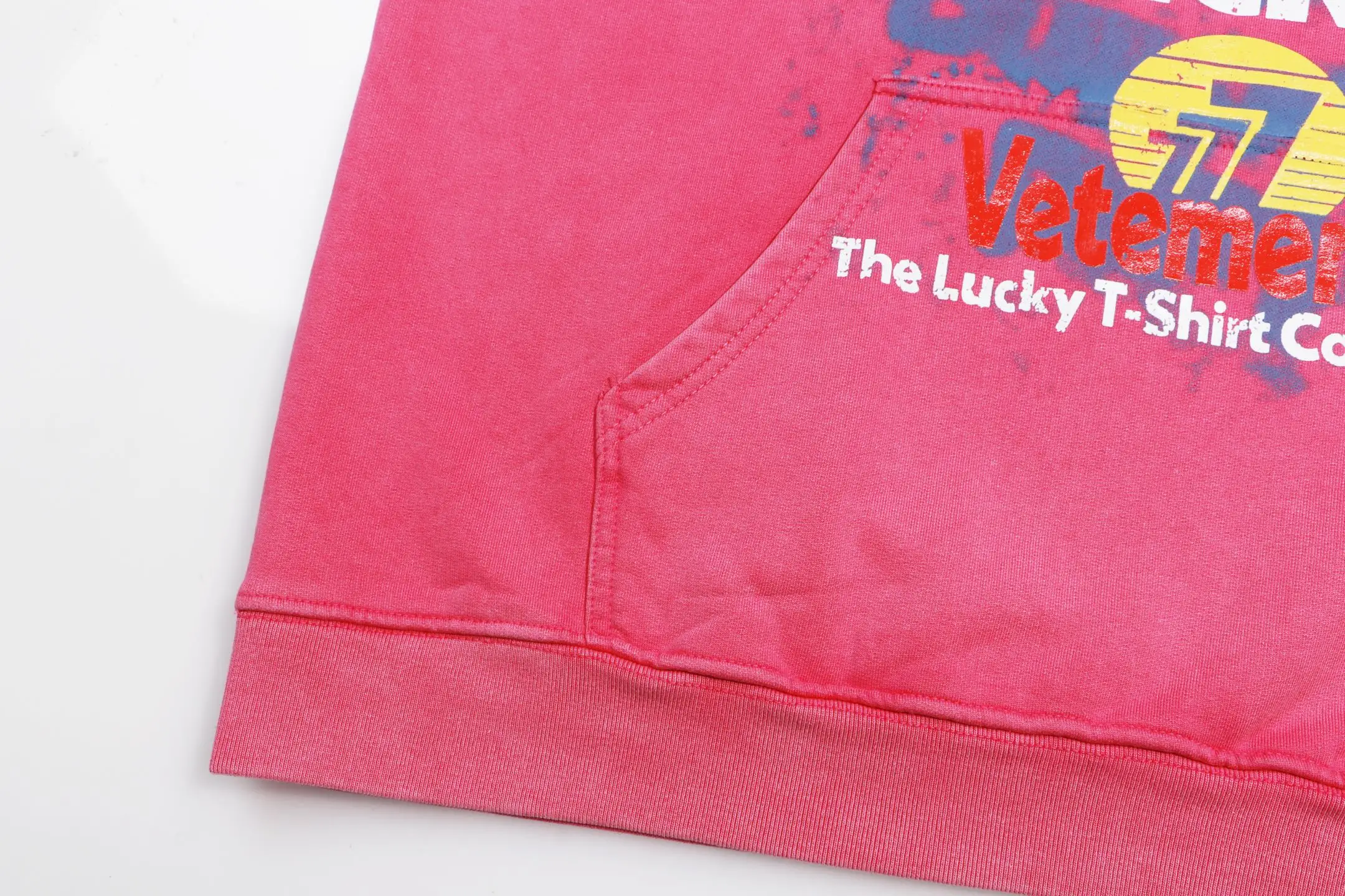 Vetements Lucky Logo Washed Cotton Hoodie D22513163 — view 19