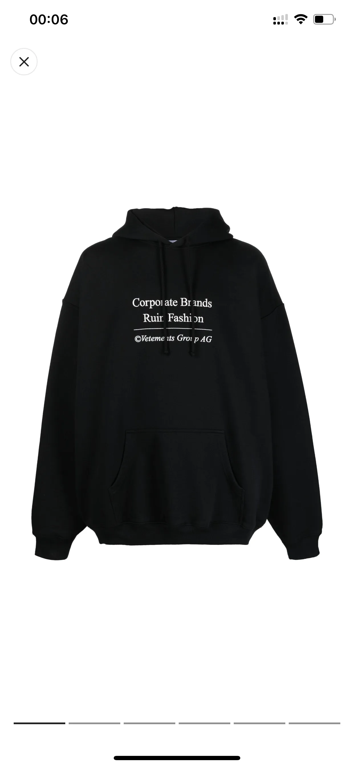 Logo Embroidered Oversized Loopback Hoodie D21813182 — view 3