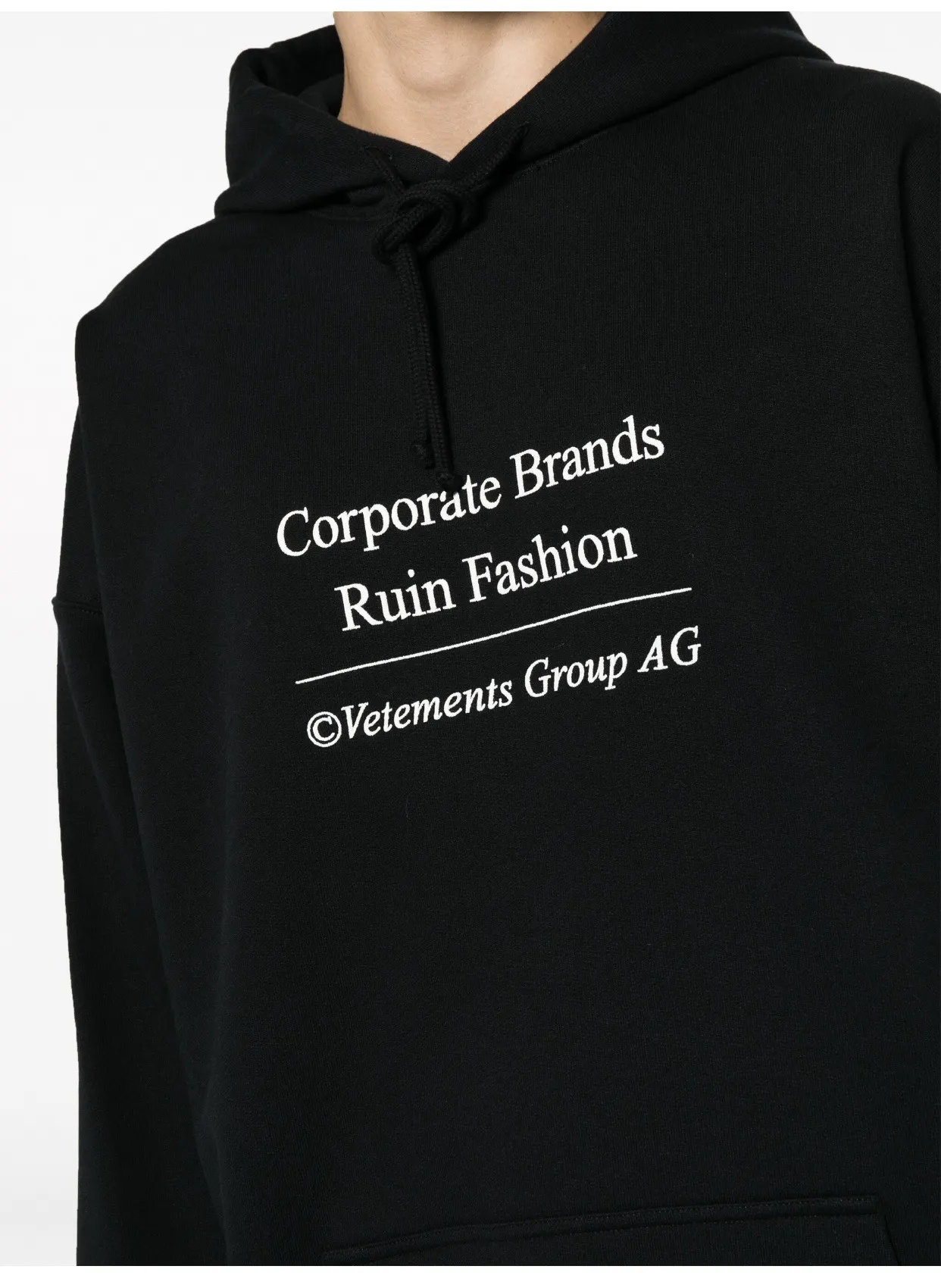 Logo Embroidered Oversized Loopback Hoodie D21813182 — view 7