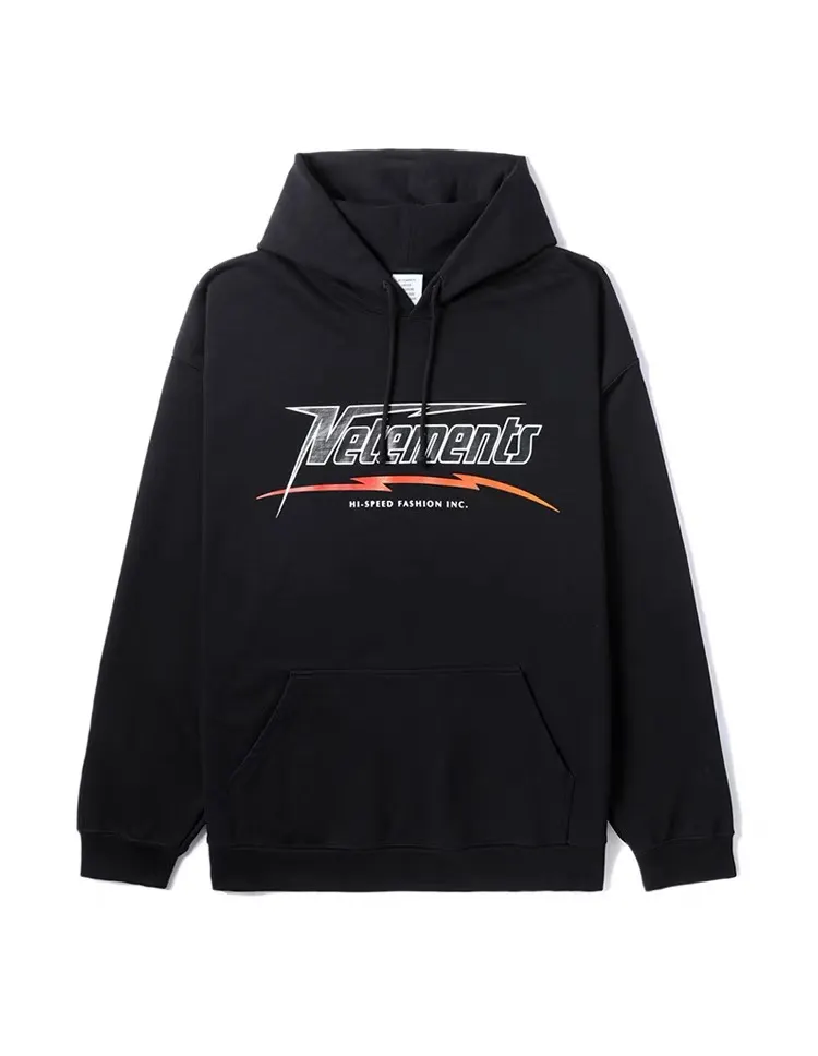 Hi-Speed Logo Print Cotton-Jersey Hoodie D21813181