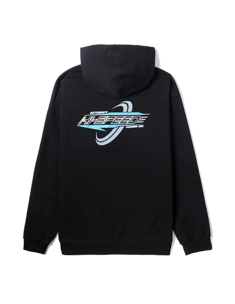 Hi-Speed Logo Print Cotton-Jersey Hoodie D21813181 — view 2