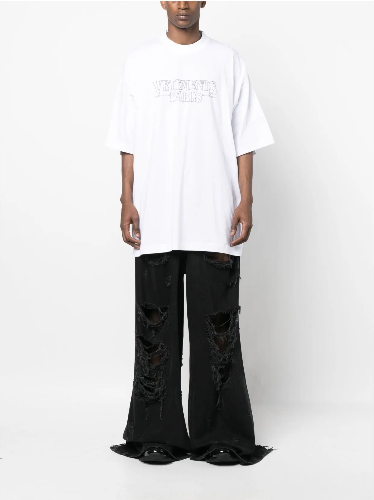 Logo-Print Oversized Cotton-Jersey T-Shirt D14013151 — view 8
