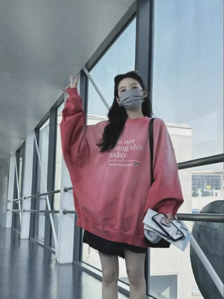 Logo-Embroidered Acid-Wash Sweatshirt D18813162 — view 12