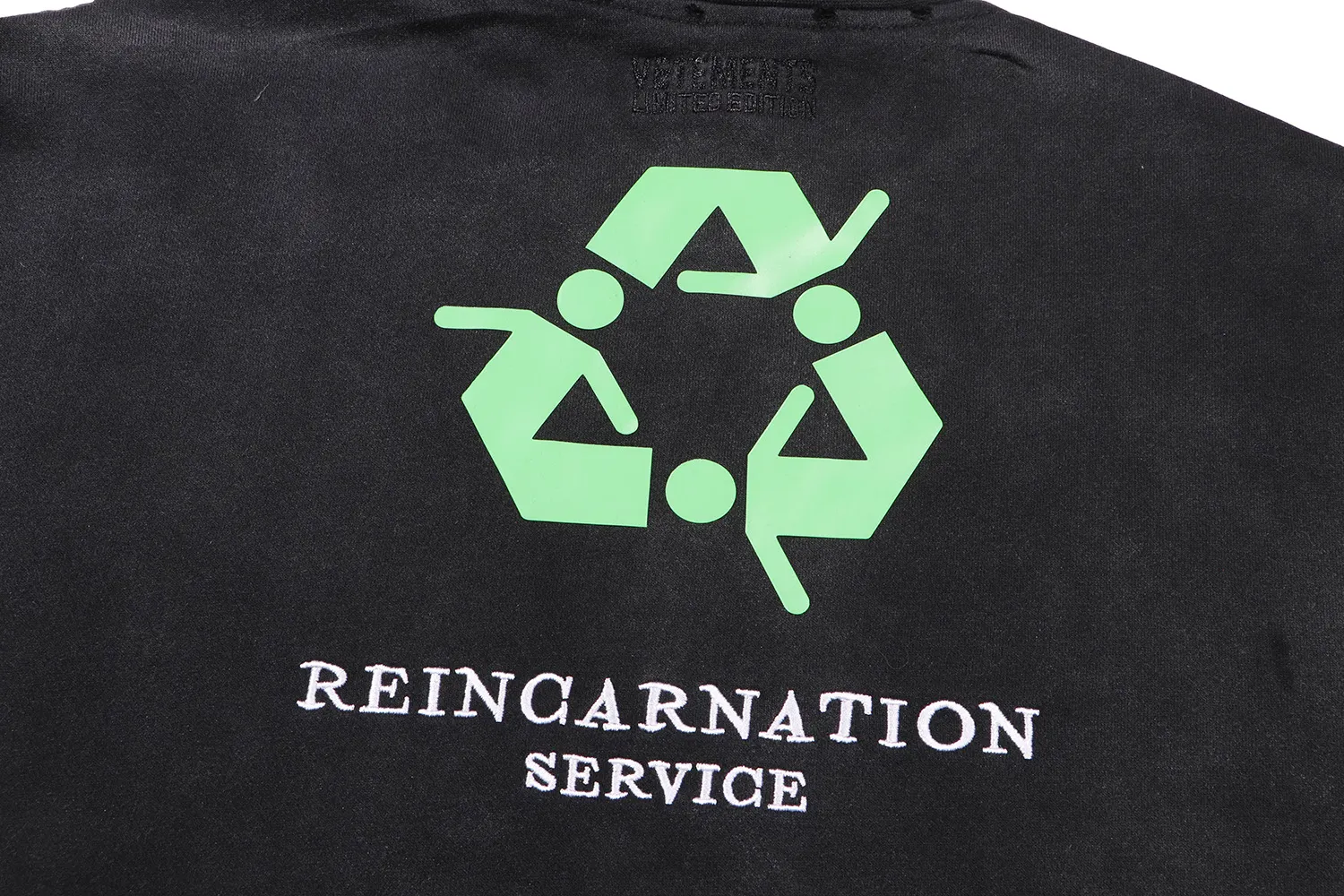 Logo-Embroidered Acid-Wash Sweatshirt D18813162 — view 19
