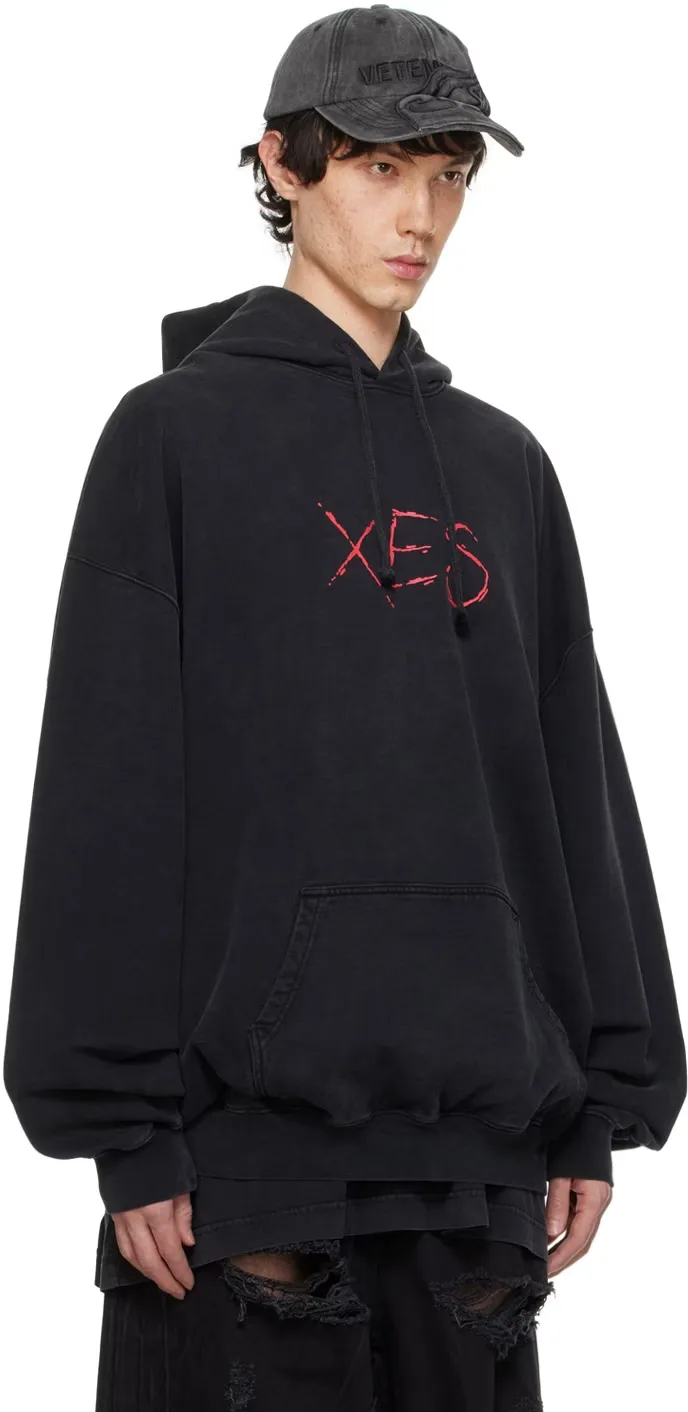 Washed Cotton Logo Print Hoodie D22513179 — view 4