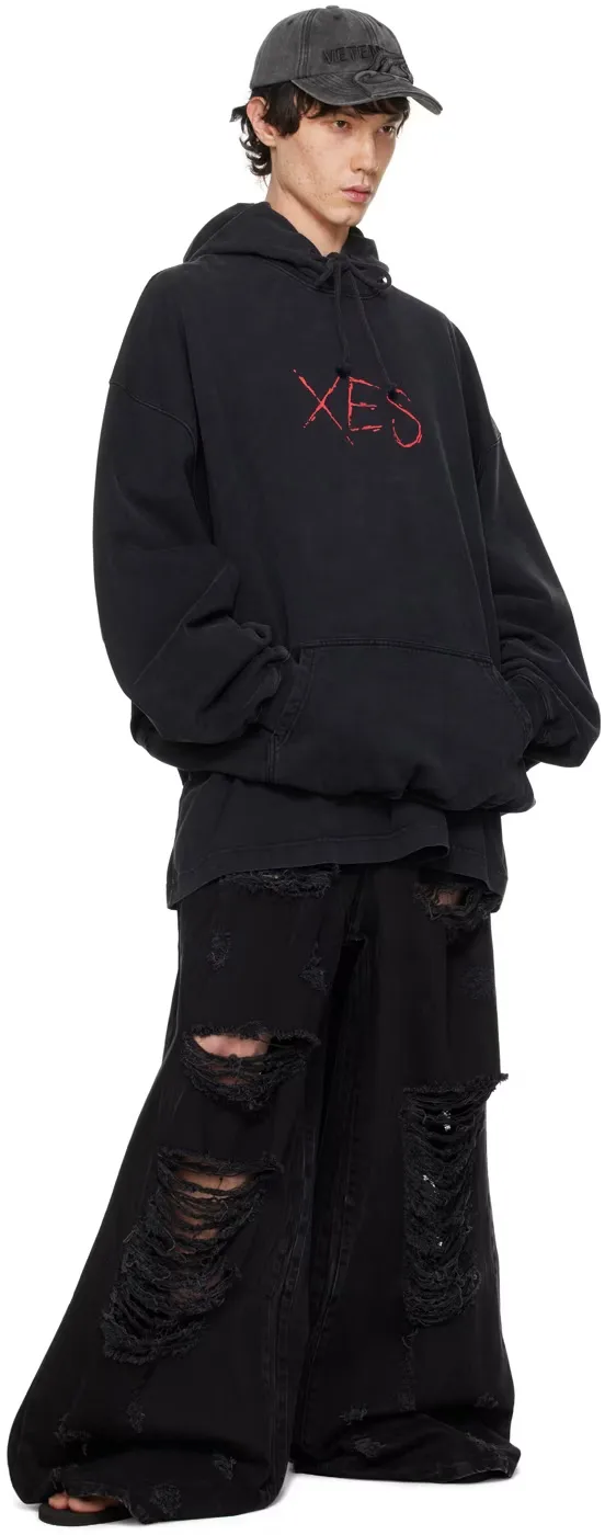 Washed Cotton Logo Print Hoodie D22513179 — view 6