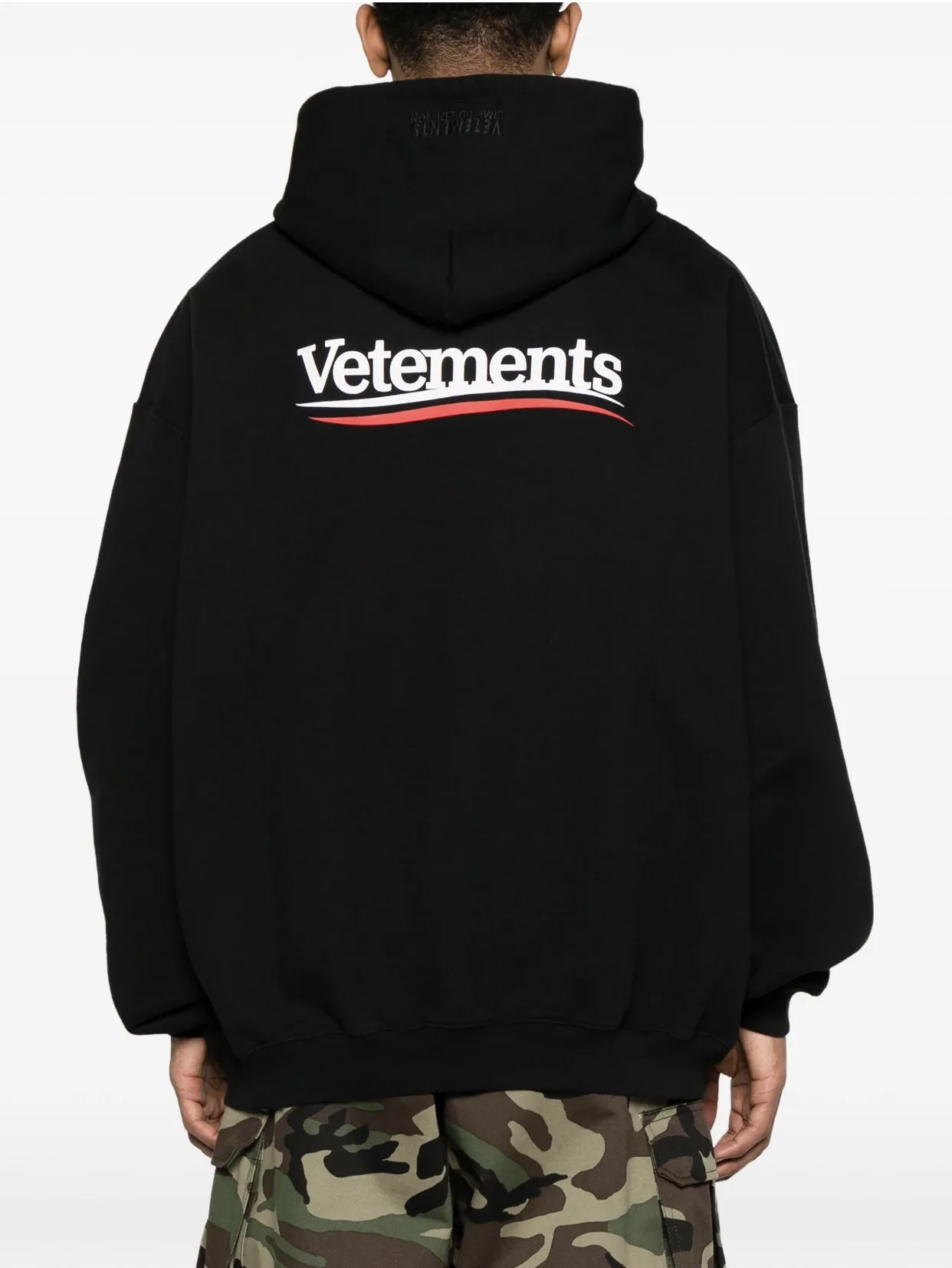 Logo-Print Oversized Cotton-Blend Hoodie D21813178 — view 4