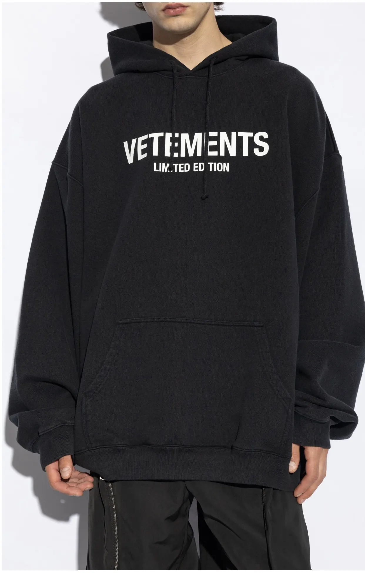 Logo Print Oversized Cotton-Blend Hoodie D21813177