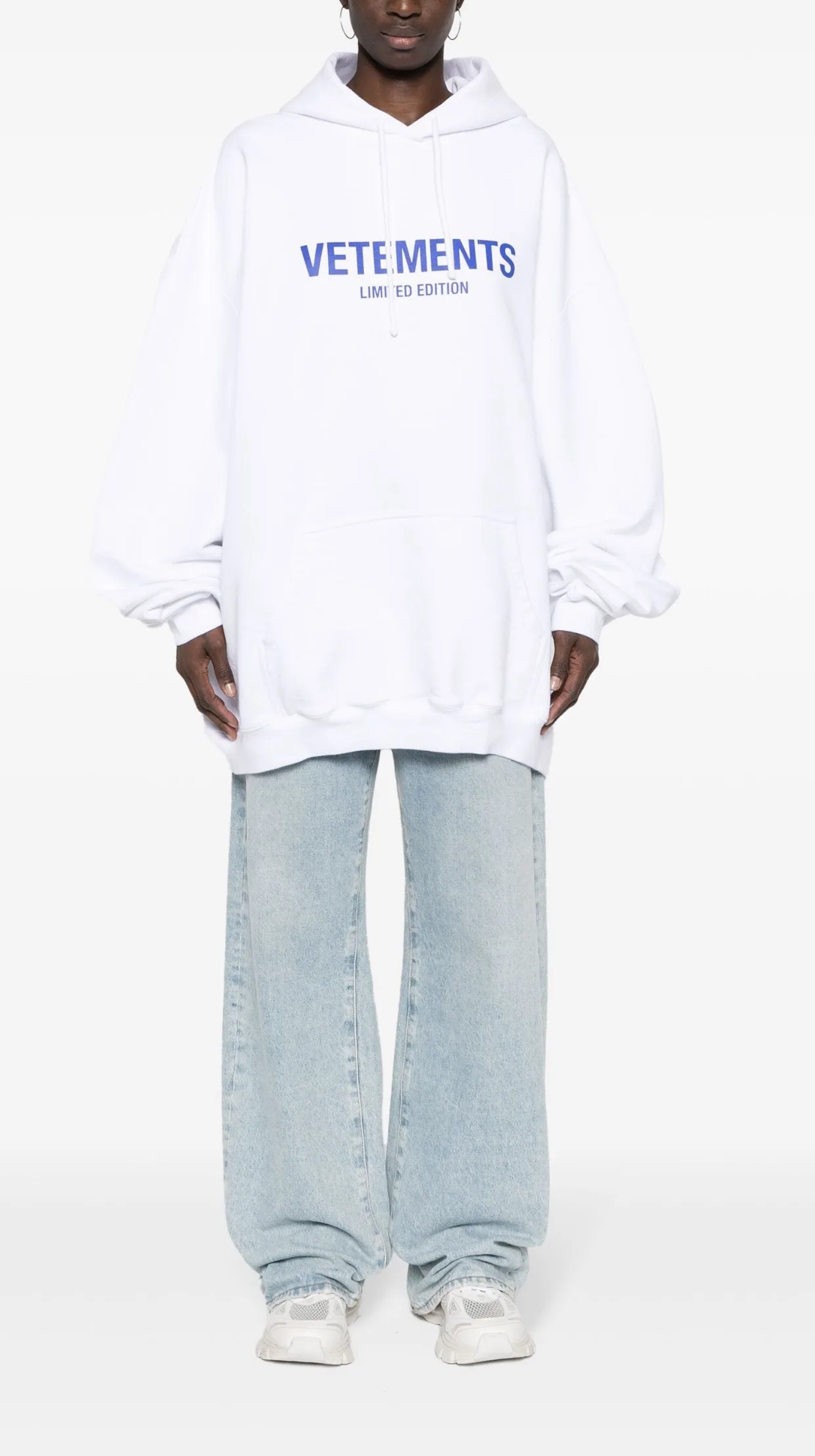 Logo Print Oversized Cotton-Blend Hoodie D21813177 — view 7