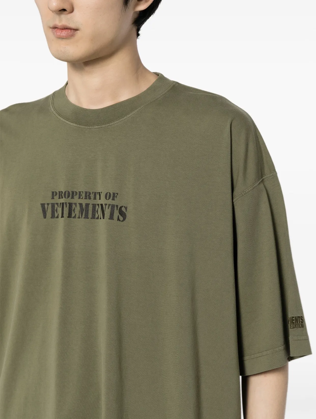 Logo-Print Oversized Cotton-Jersey T-Shirt D14013147 — view 6