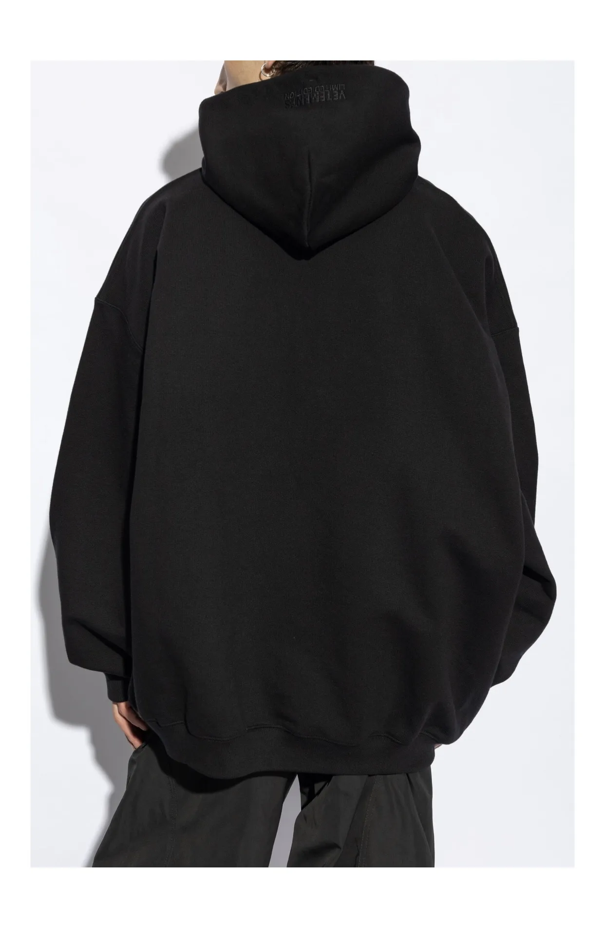 Logo-Embossed Oversized Cotton-Blend Hoodie D21813173 — view 7