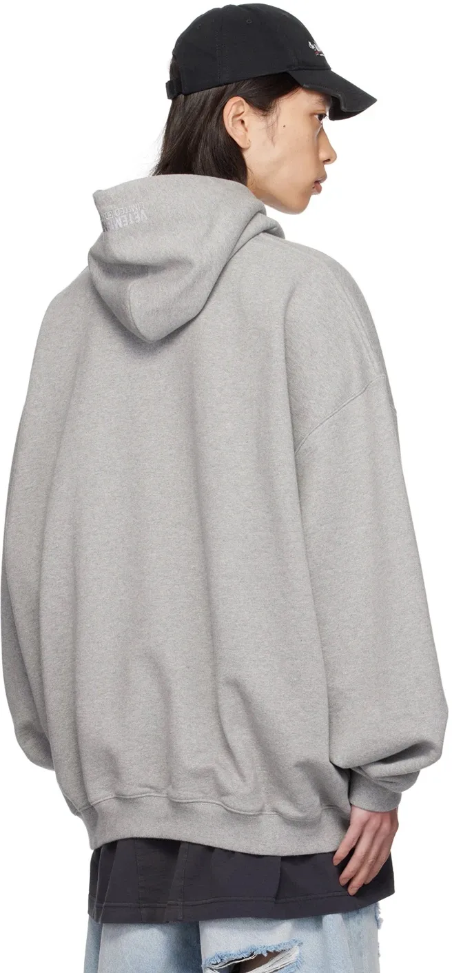 Logo-Embossed Oversized Cotton-Blend Hoodie D21813173 — view 8