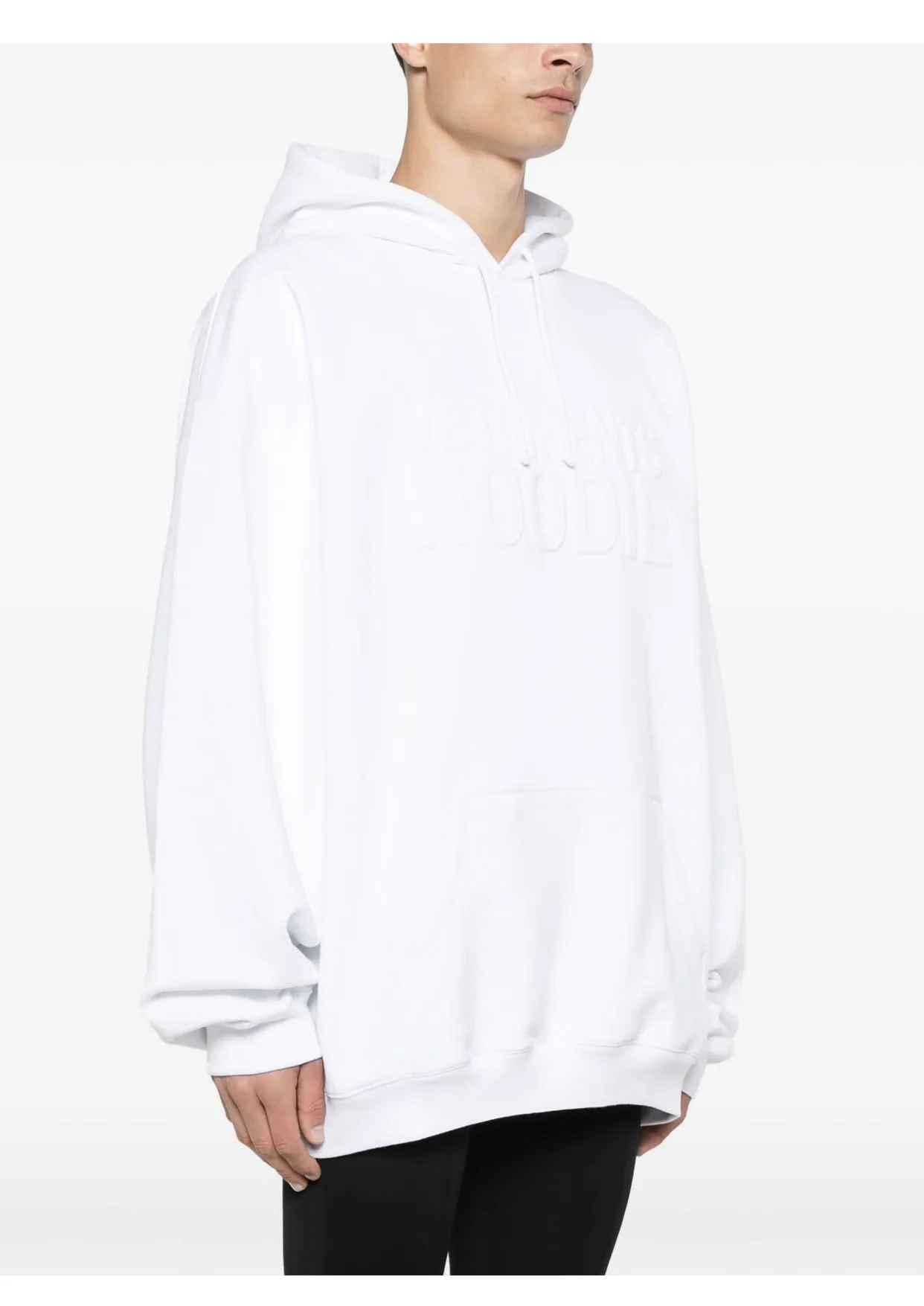 Logo-Embossed Oversized Cotton-Blend Hoodie D21813173 — view 10