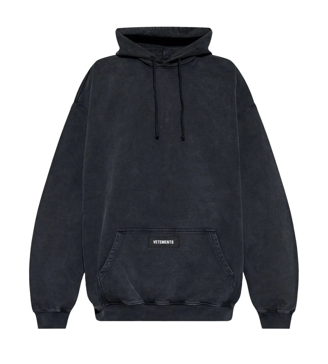 Logo-Patch Washed Cotton-Jersey Hoodie D21813168