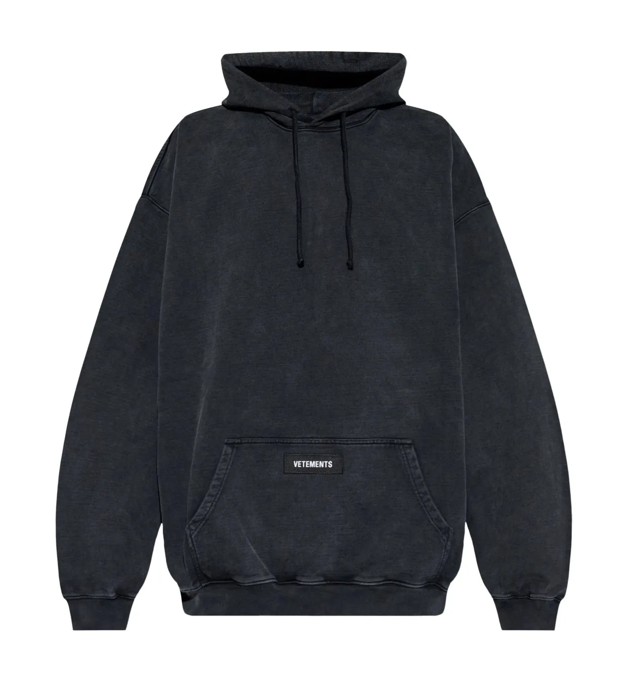 Logo-Patch Washed Cotton-Jersey Hoodie D21813168