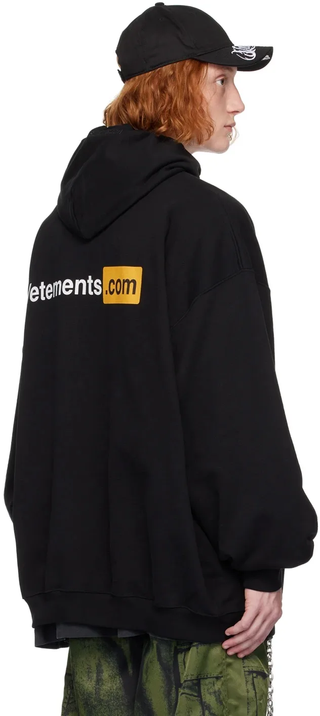 Logo-Print Oversized Cotton-Blend Hoodie D22513167 — view 3