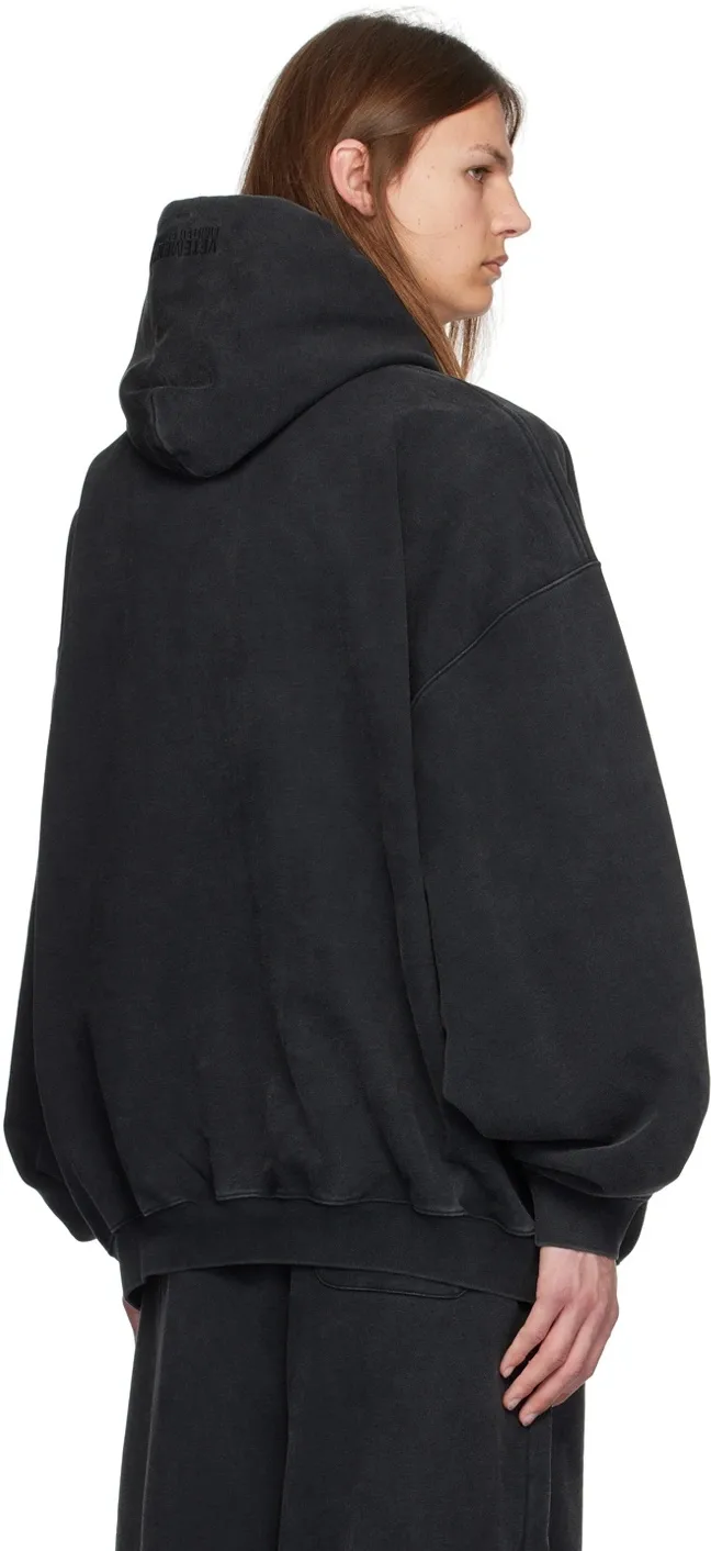 Anarchy Logo Oversized Cotton-Blend Hoodie D22513165 — view 9