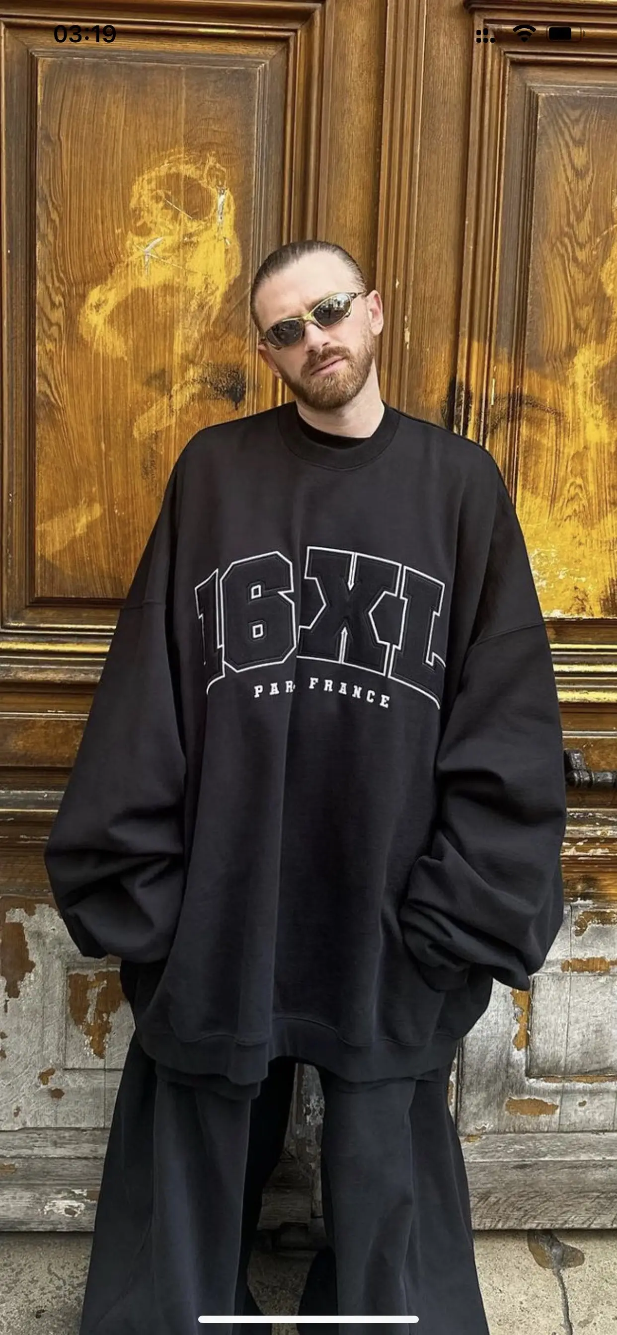 16XL Embroidered Oversized Sweatshirt D26013161 — view 3