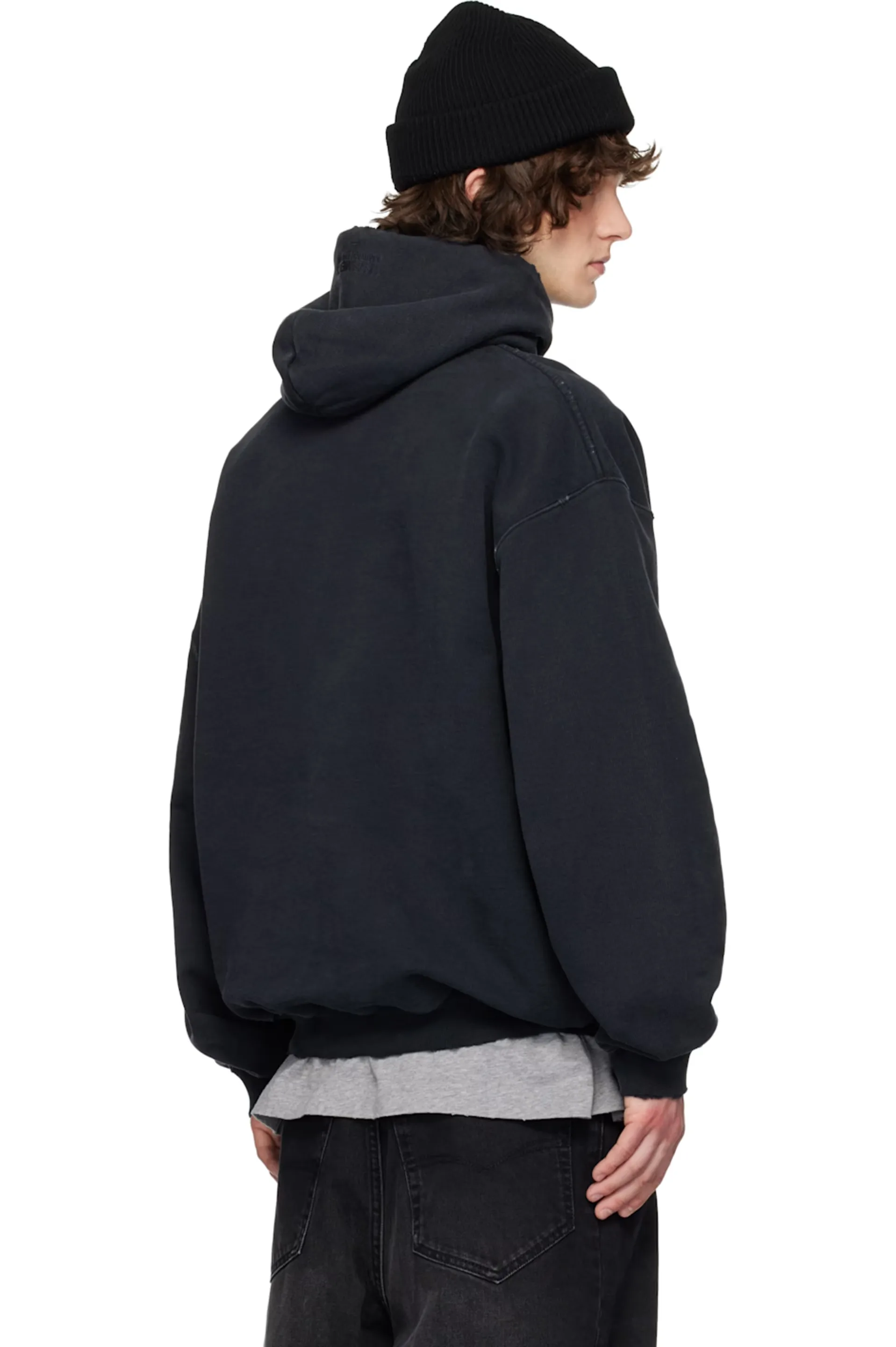 Washed Graphic Print Oversized Hoodie D23013136 — view 7