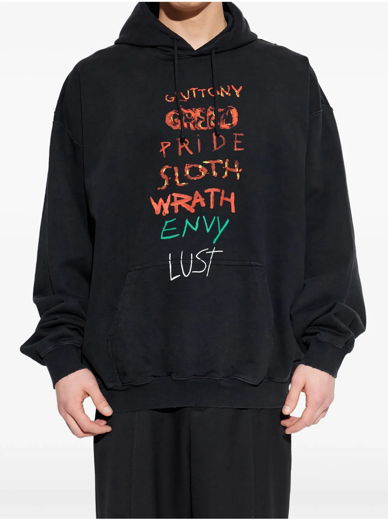 Seven Sins Graphic Oversized Hoodie D23013135 — view 2