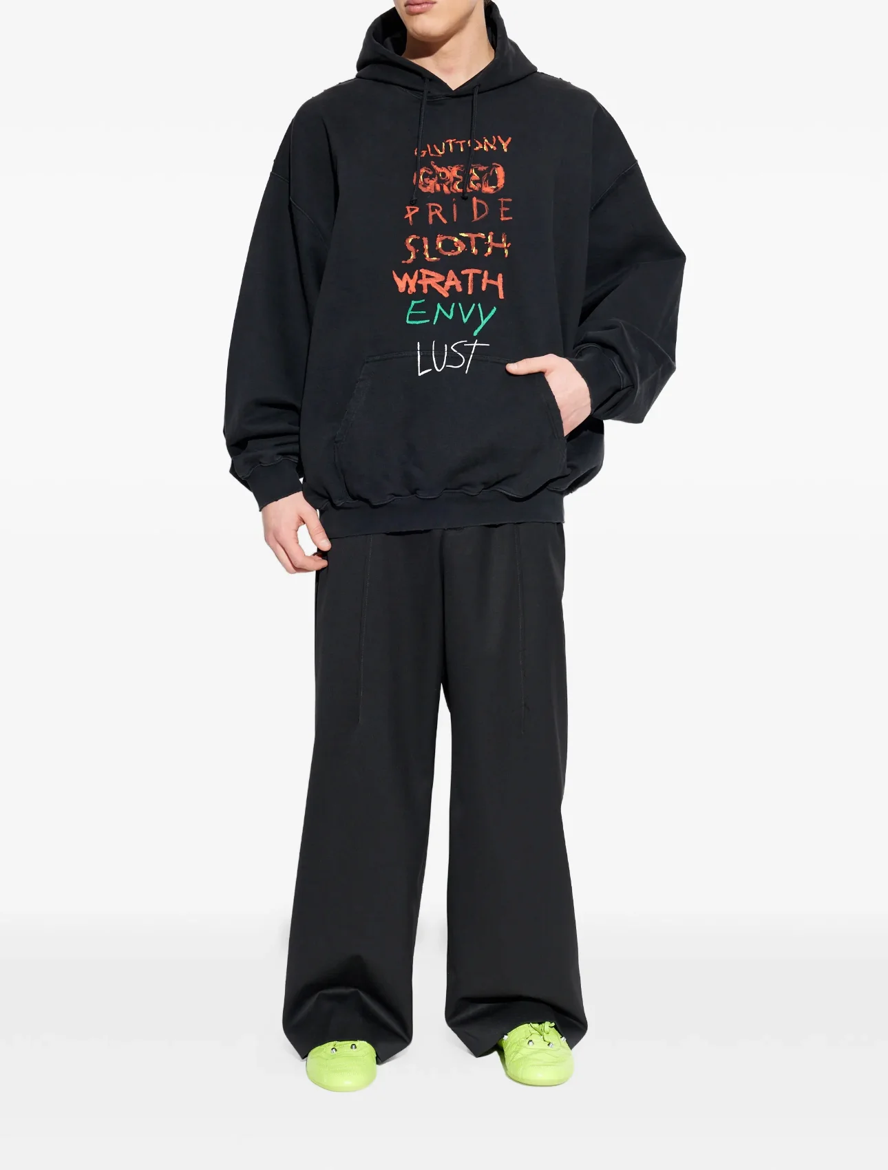 Seven Sins Graphic Oversized Hoodie D23013135 — view 4