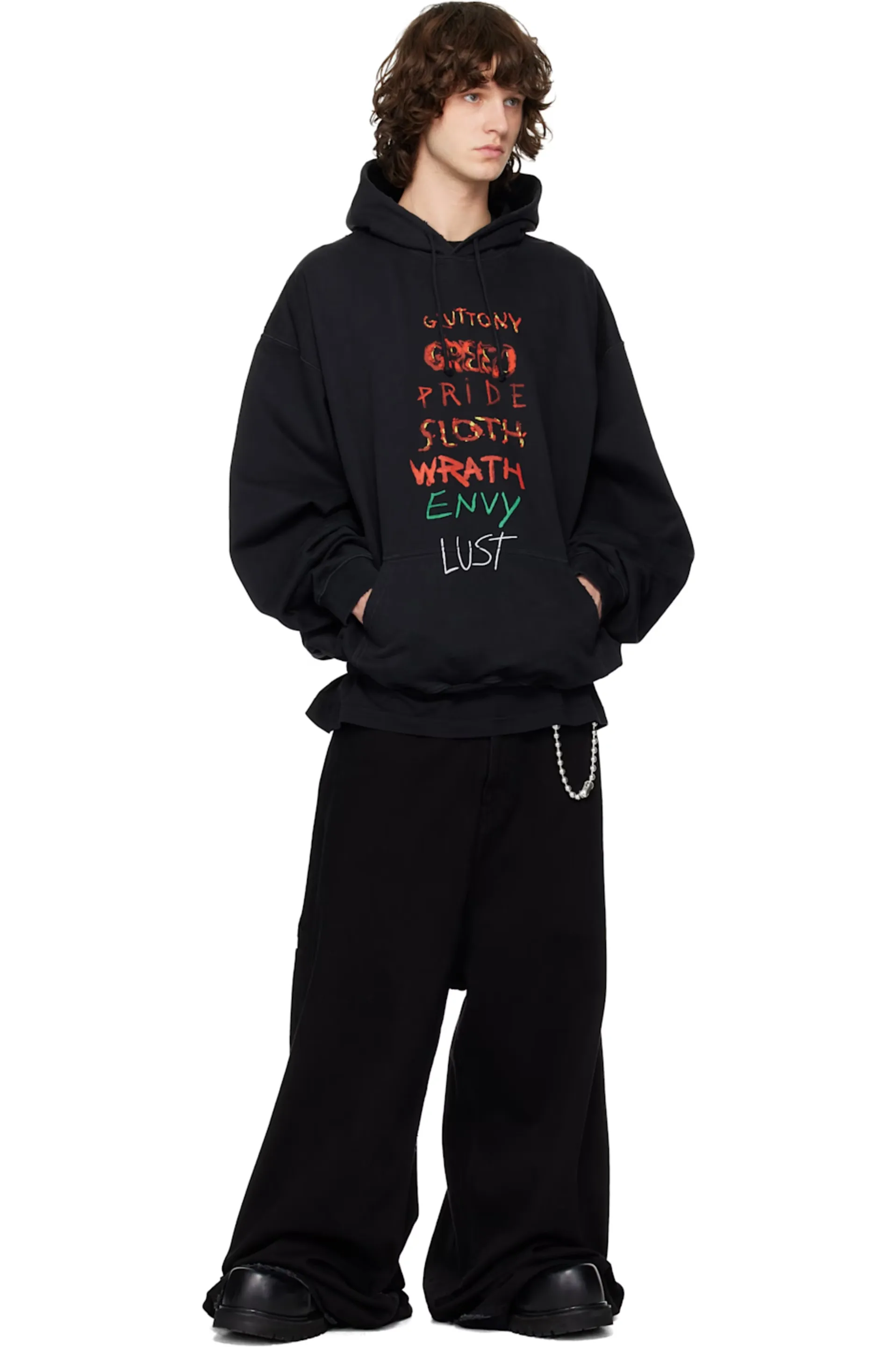 Seven Sins Graphic Oversized Hoodie D23013135 — view 8
