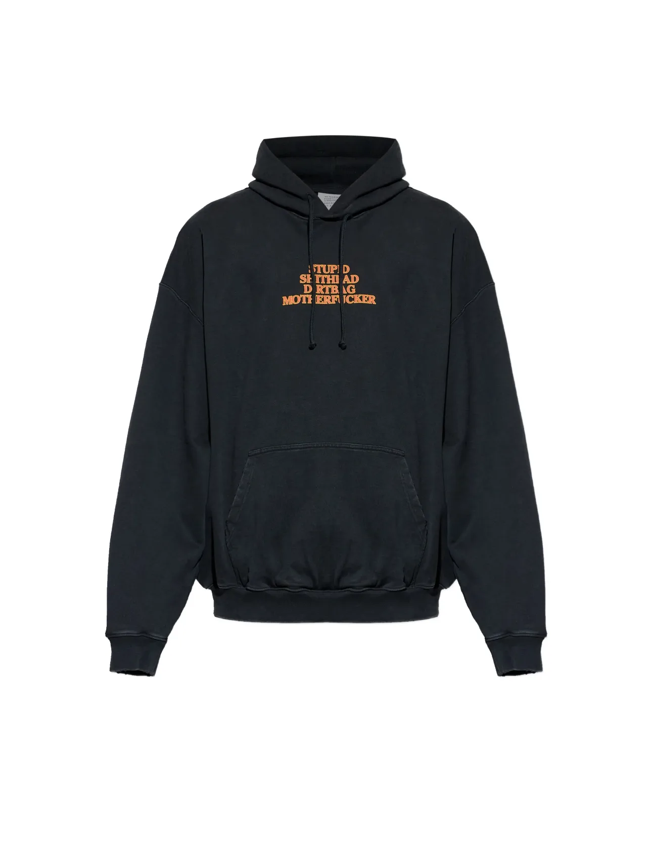 Logo Print Washed Cotton-Jersey Hoodie D23013134