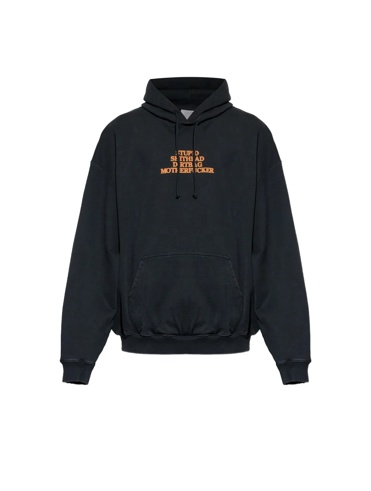 Logo Print Washed Cotton-Jersey Hoodie D23013134