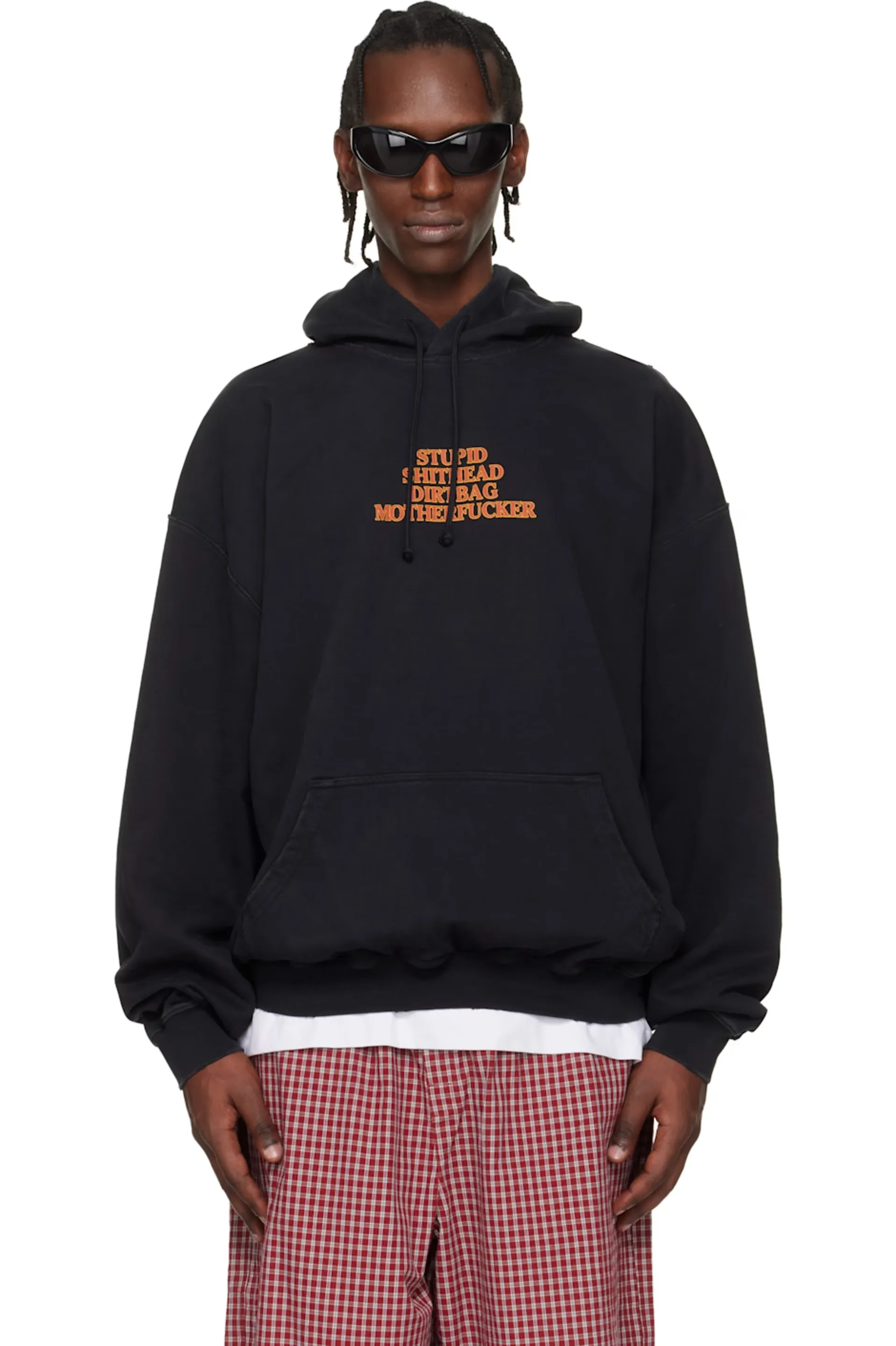 Logo Print Washed Cotton-Jersey Hoodie D23013134 — view 5