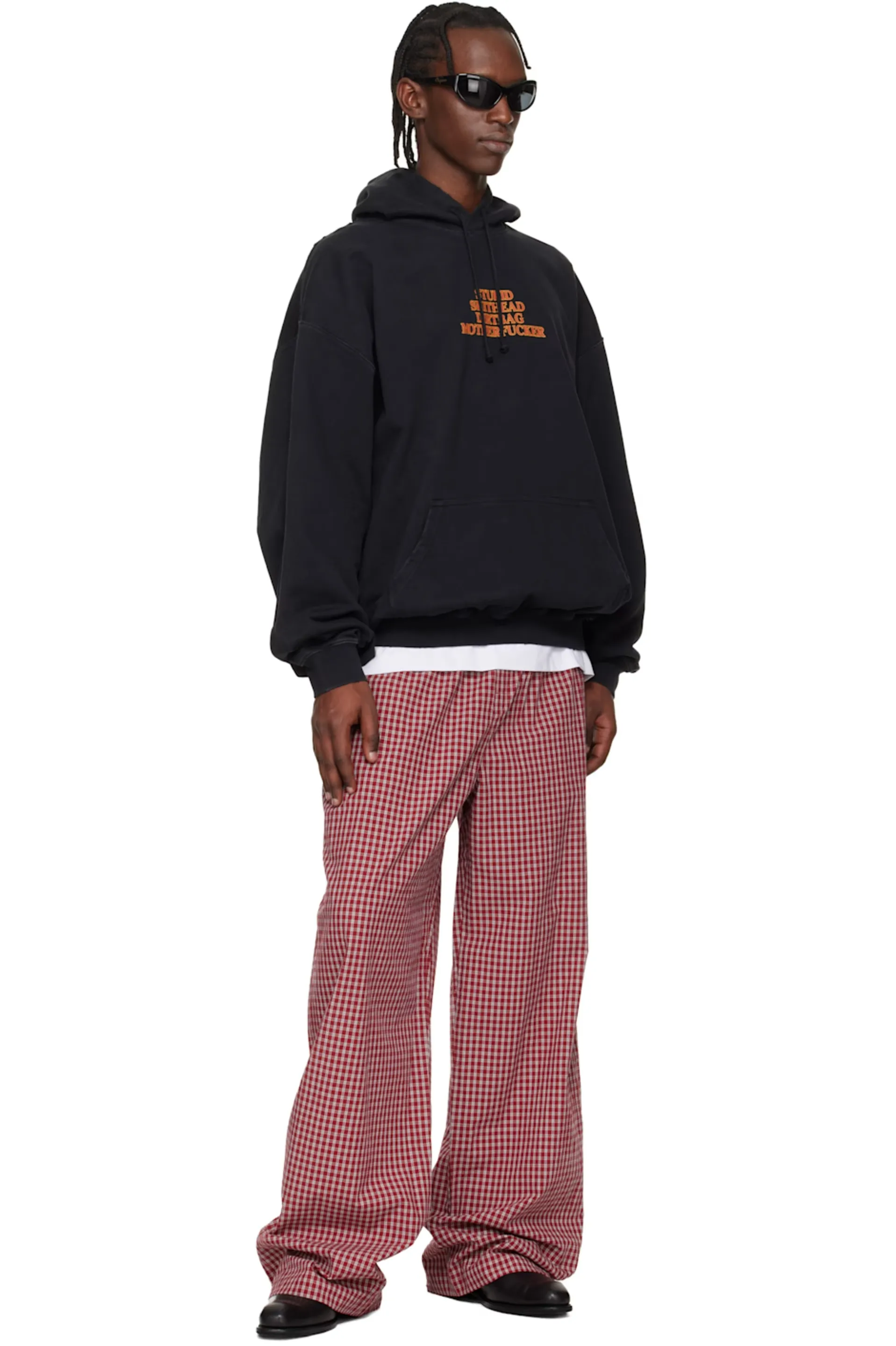 Logo Print Washed Cotton-Jersey Hoodie D23013134 — view 8