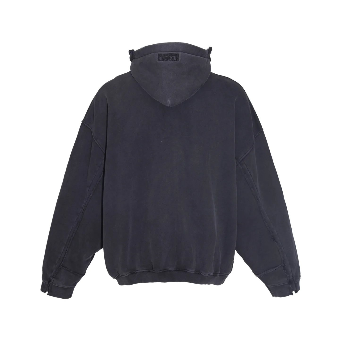 Panelled Washed Cotton Zip-Up Hoodie D36013156 — view 11