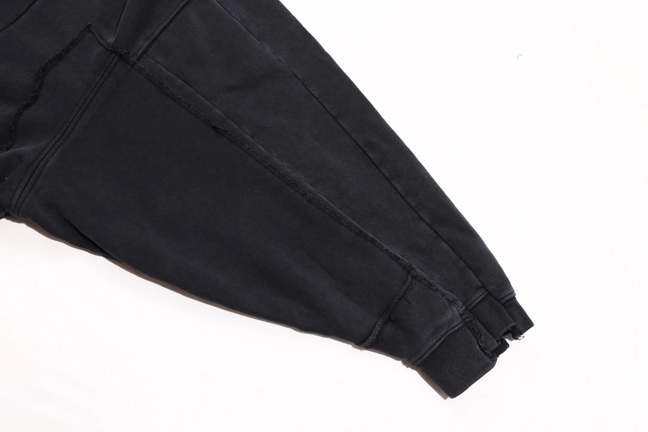 Panelled Washed Cotton Zip-Up Hoodie D36013156 — view 16
