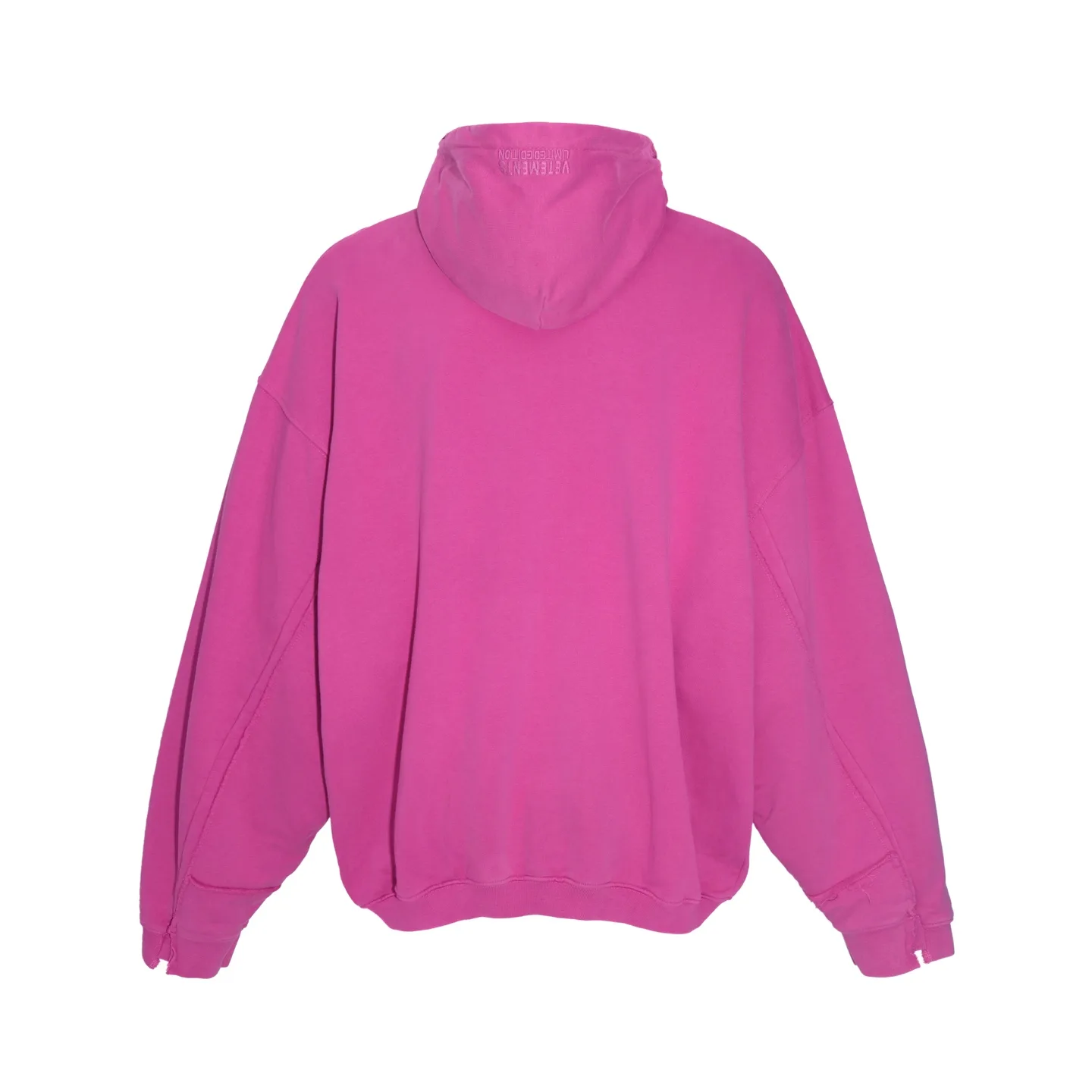 Panelled Washed Cotton Zip-Up Hoodie D36013156 — view 19