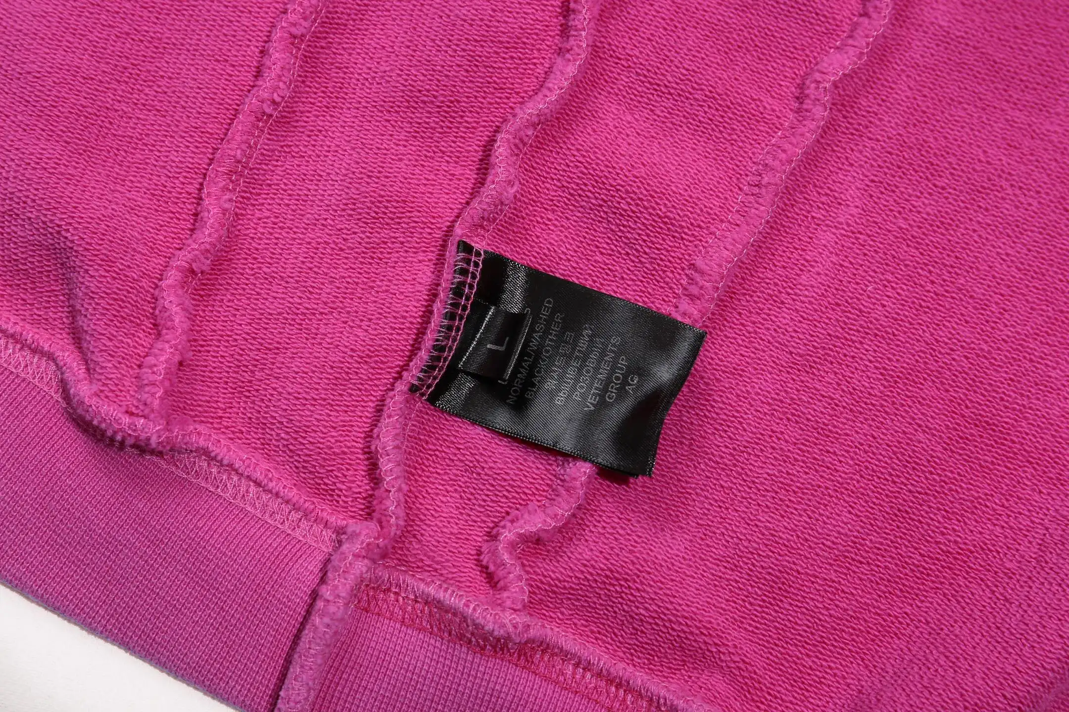 Panelled Washed Cotton Zip-Up Hoodie D36013156 — view 25