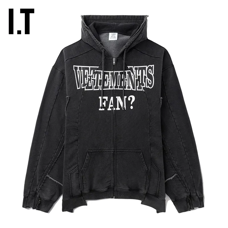 Logo-Print Panelled Washed Cotton Zip-Up Hoodie D37013155