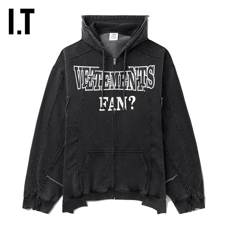 Logo-Print Panelled Washed Cotton Zip-Up Hoodie D37013155