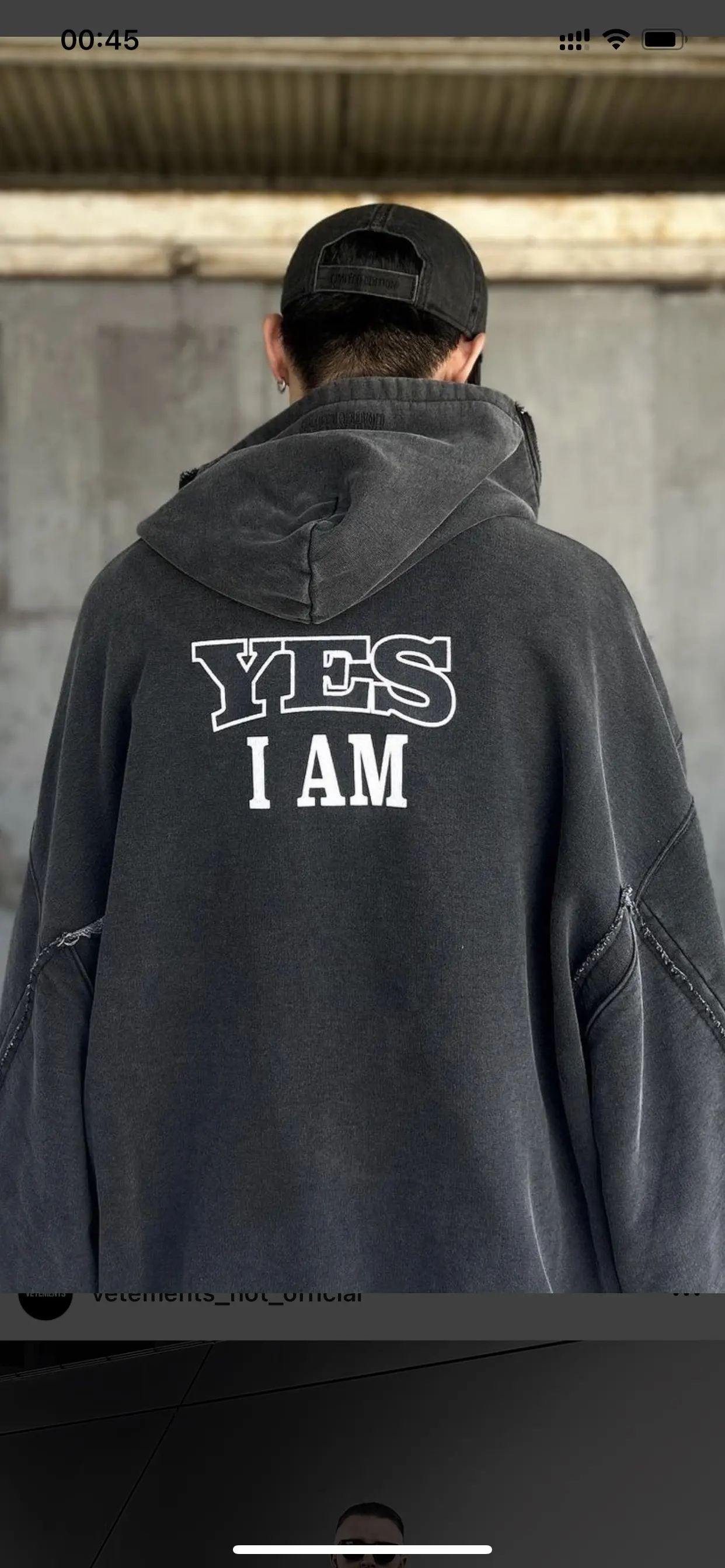 Logo-Print Panelled Washed Cotton Zip-Up Hoodie D37013155 — view 7