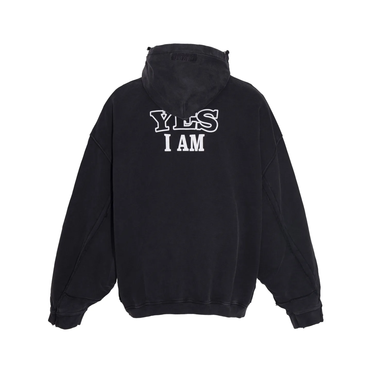 Logo-Print Panelled Washed Cotton Zip-Up Hoodie D37013155 — view 10