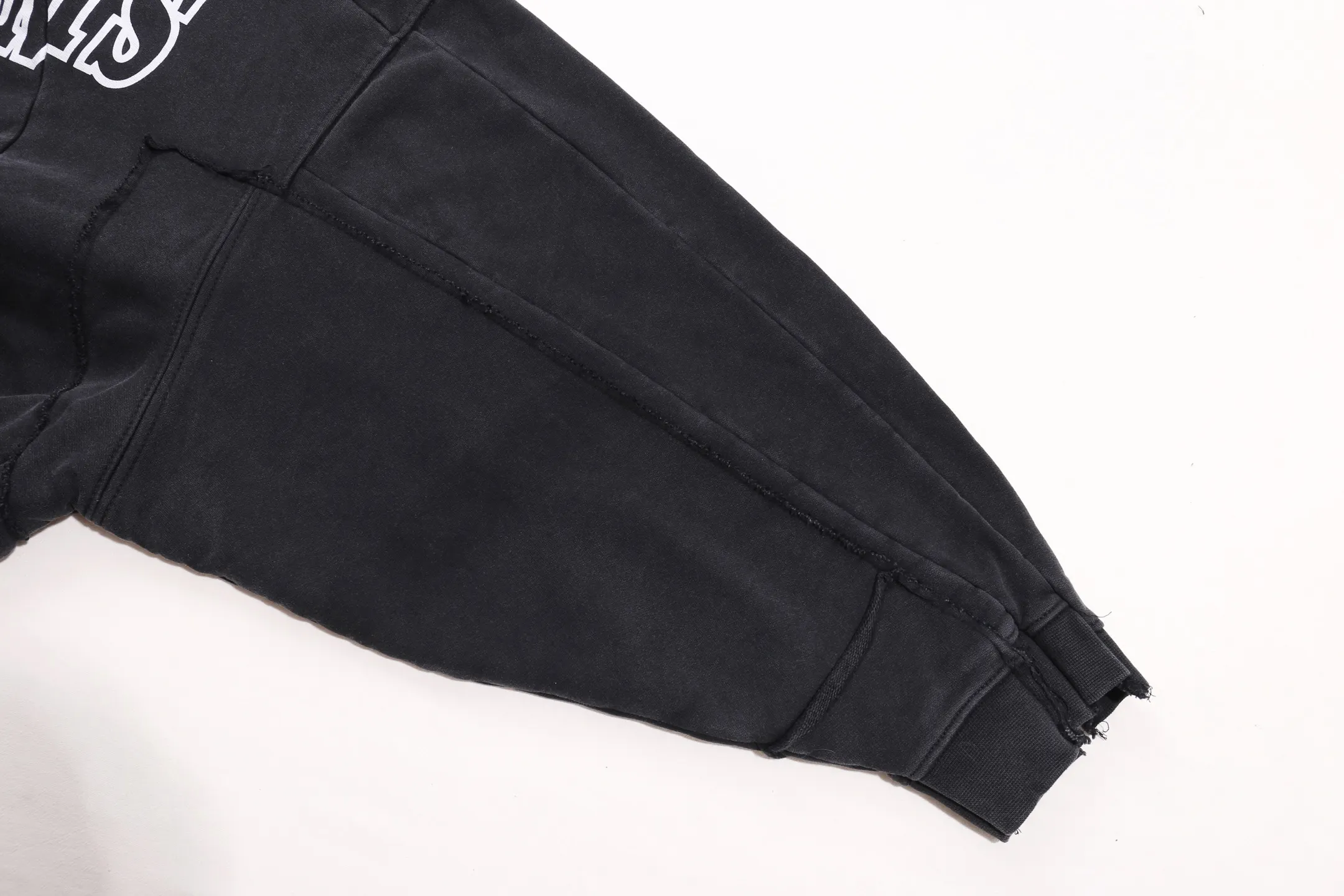 Logo-Print Panelled Washed Cotton Zip-Up Hoodie D37013155 — view 14