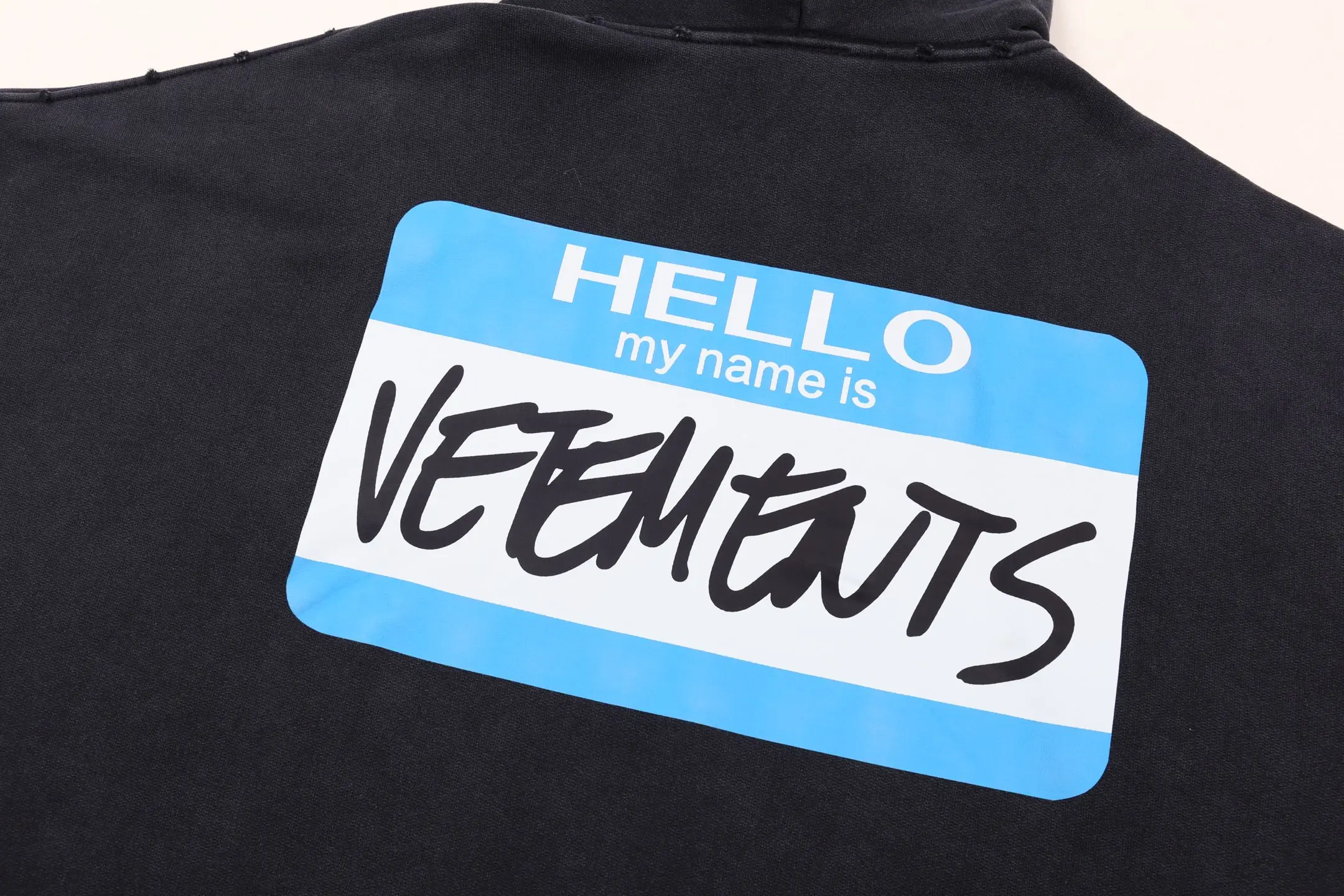 Logo-Print Distressed Cotton-Jersey Zip-Up Hoodie D28813154 — view 16