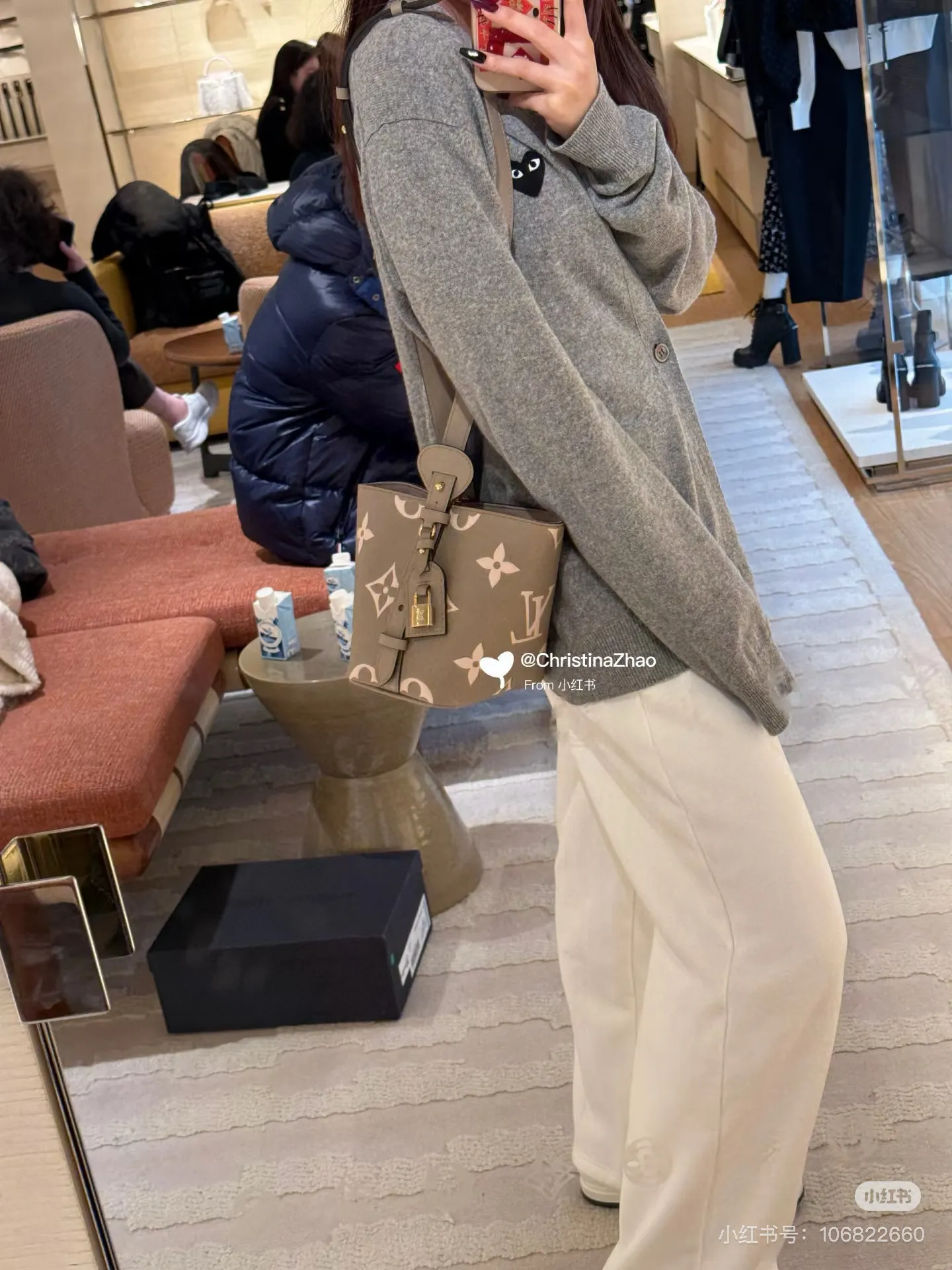 Monogram Empreinte Leather Bucket Bag D33018220 — view 2