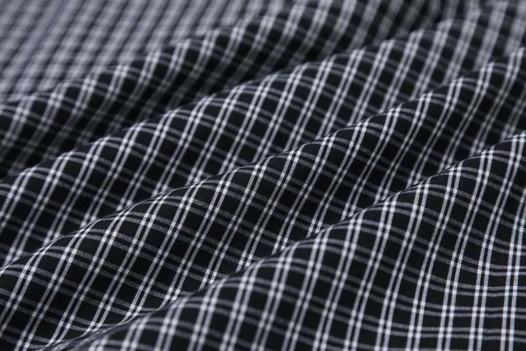 Logo-Print Checked Cotton Shirt D15521543 — view 7