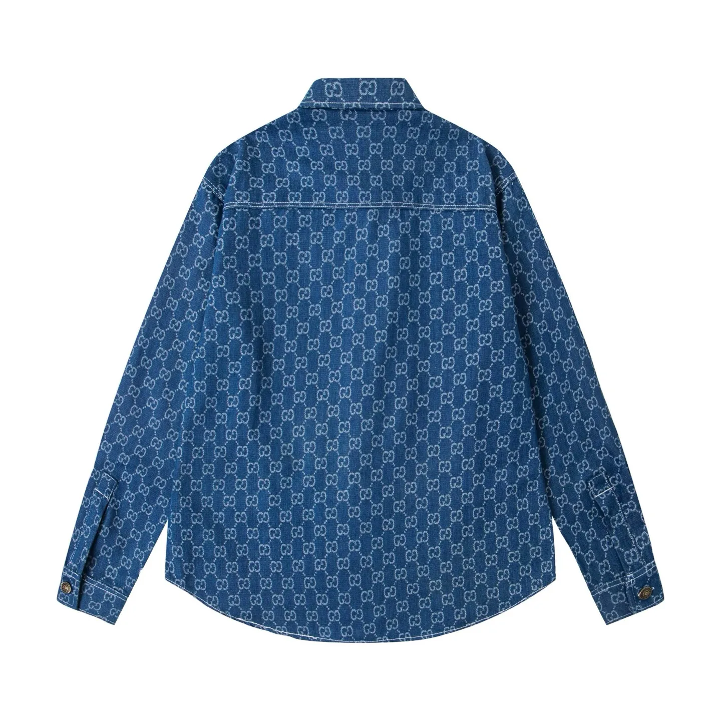 GG Monogram Jacquard Denim Shirt D15523012 — view 2