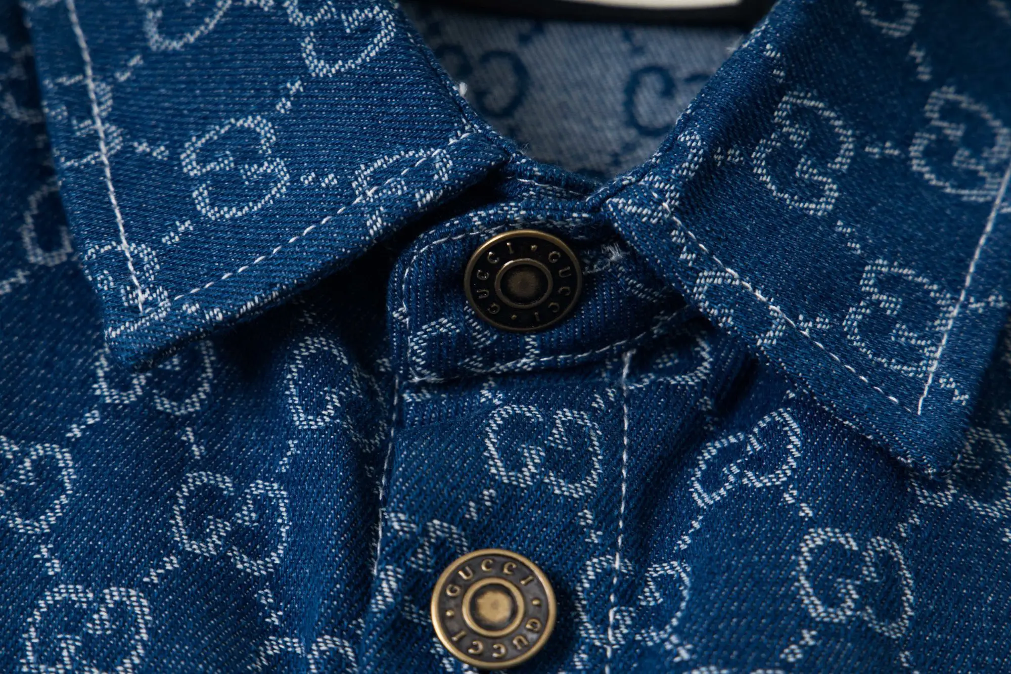 GG Monogram Jacquard Denim Shirt D15523012 — view 4