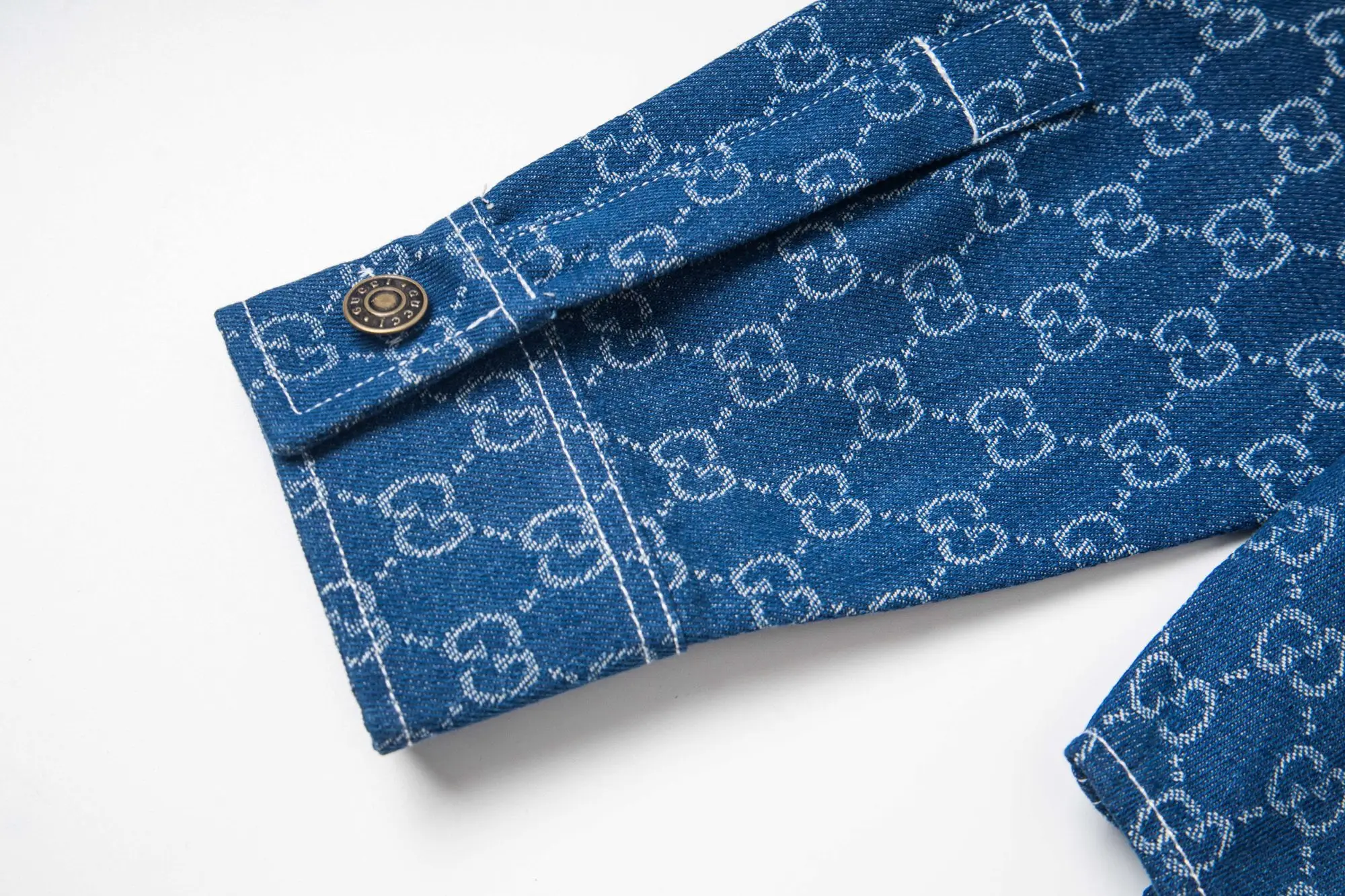 GG Monogram Jacquard Denim Shirt D15523012 — view 8