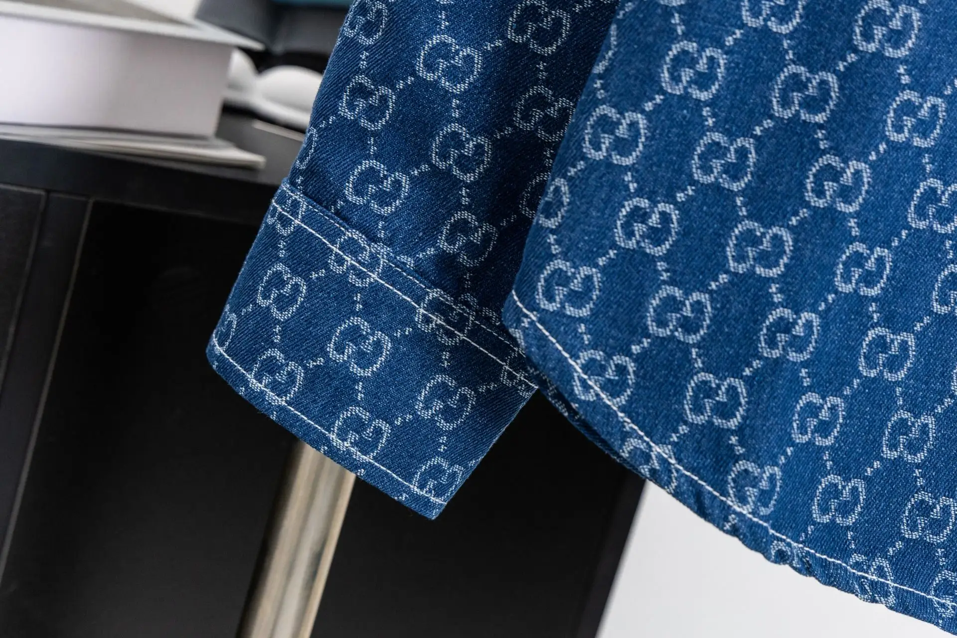 GG Monogram Jacquard Denim Shirt D15523011 — view 6